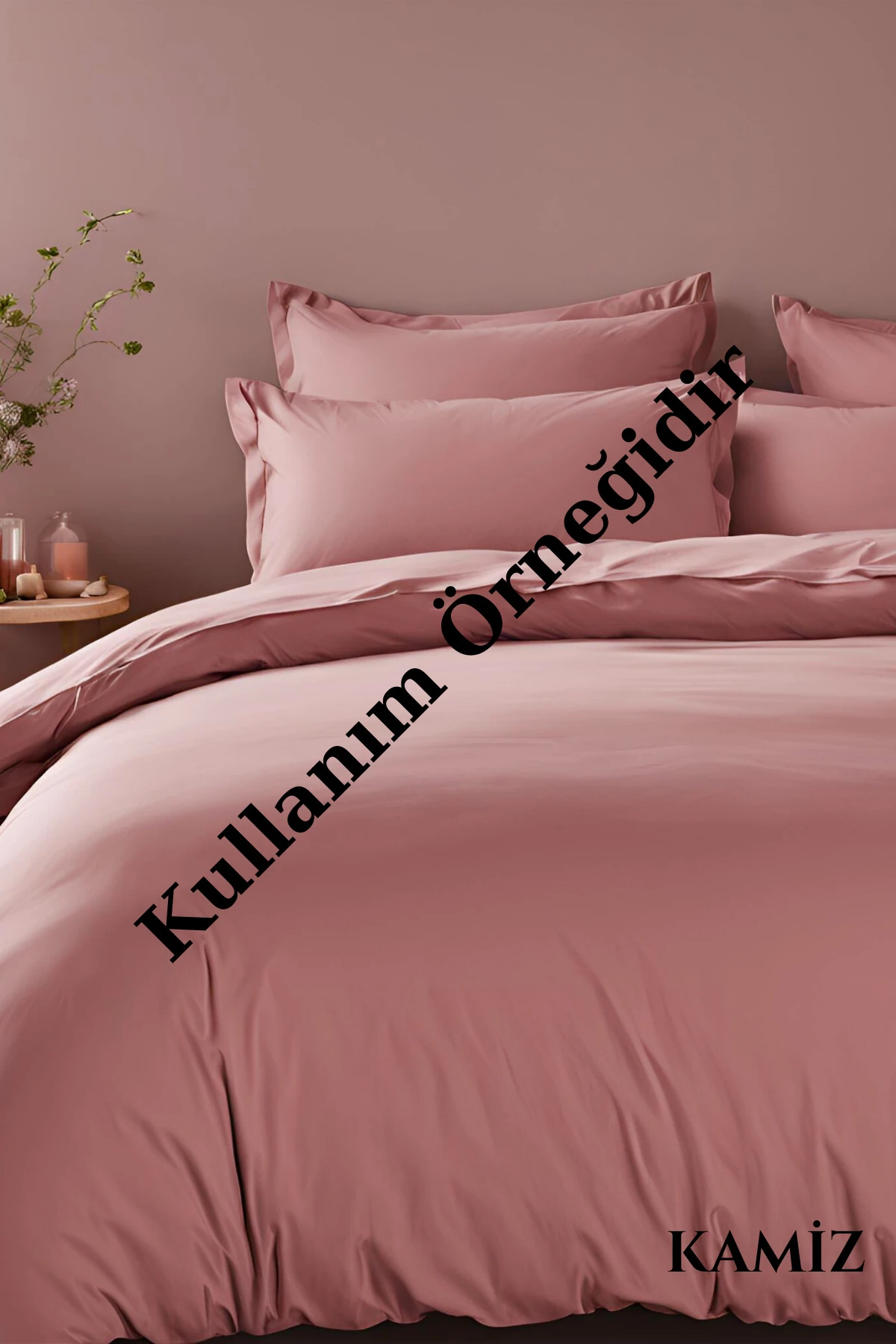 Nevresimlik Kumaş - Gül Kurusu - 100 x 240