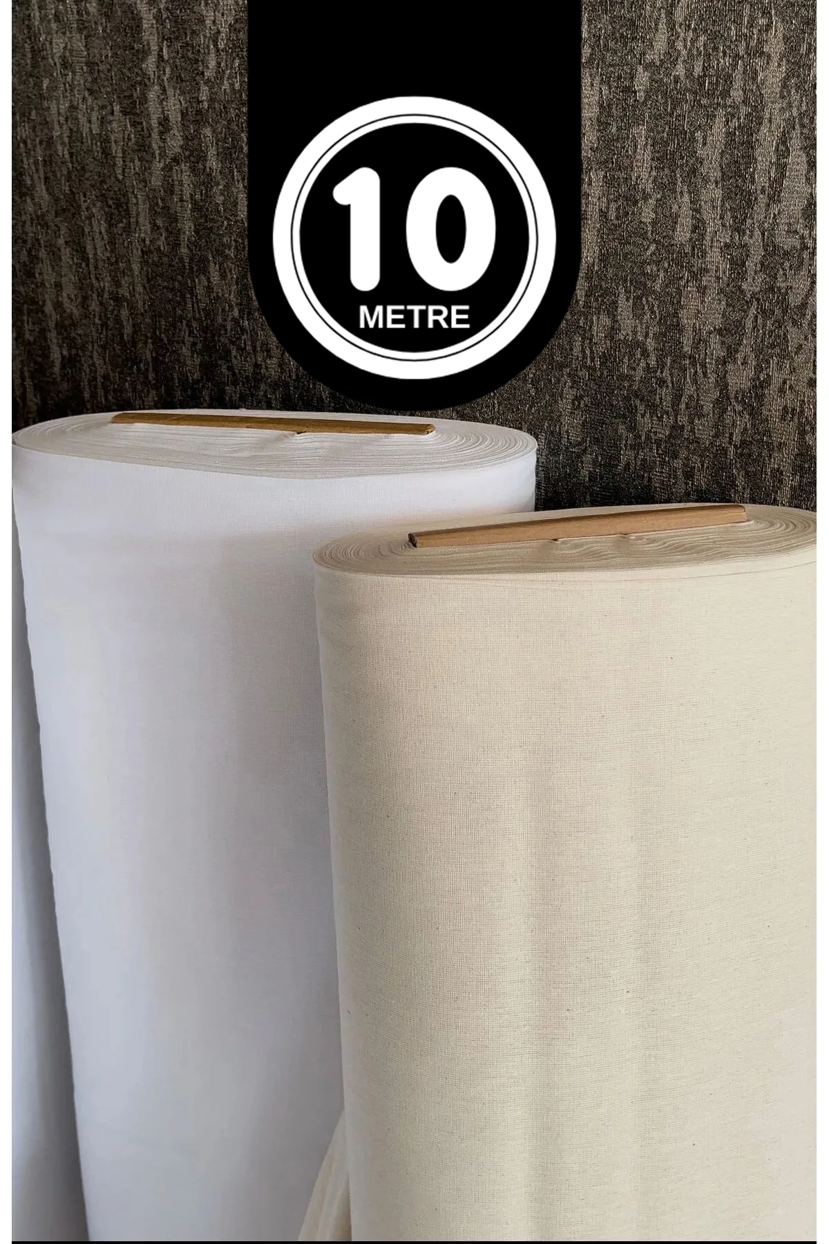 10 Metre Ham Amerikan Bezi (Punch & Hobi Kumaşı) - Bej - Tek Ebat