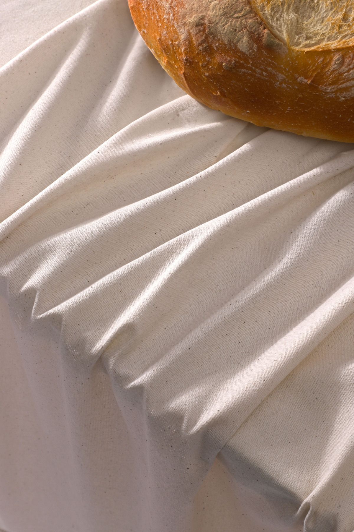 Organik Pamuk Keten Masa Örtüsü - Bej - 150 x 220