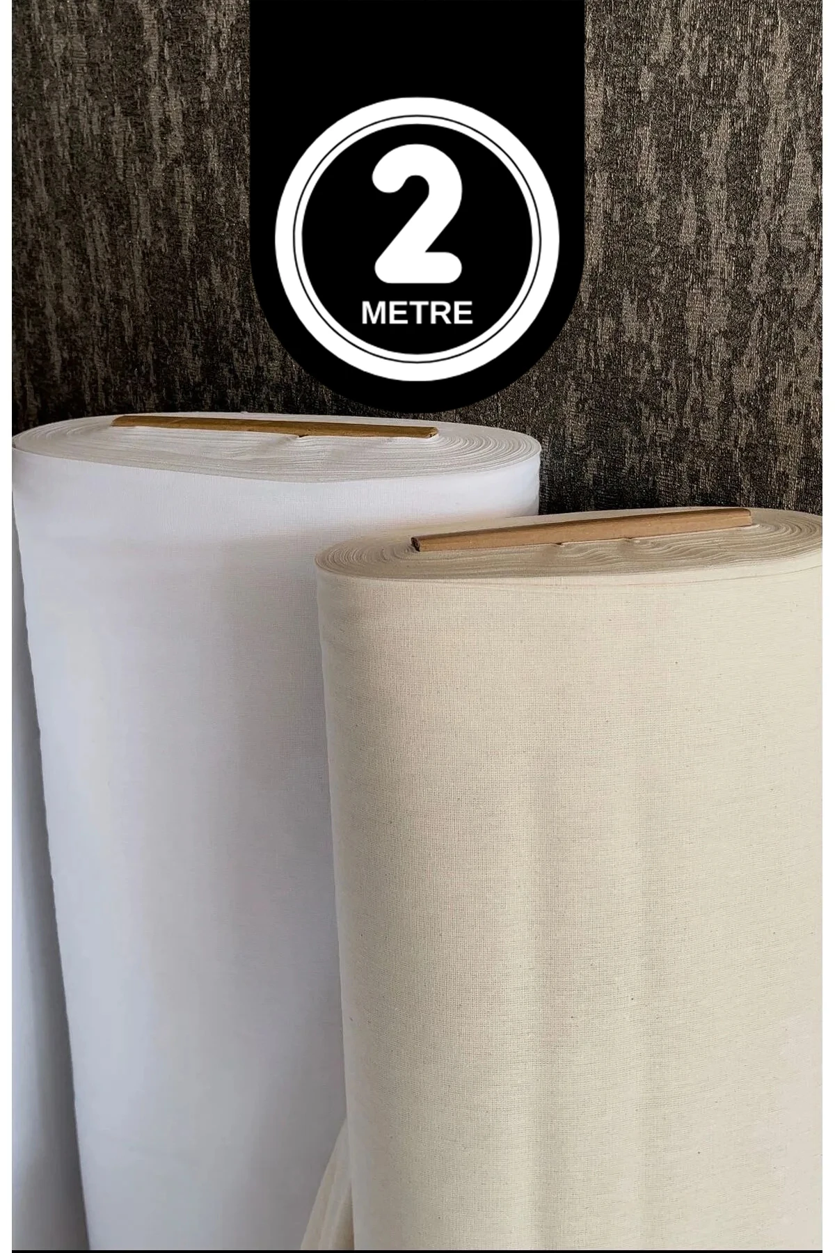 2 Metre Ham Amerikan Bezi (Punch & Hobi Kumaşı) - Bej - 100 x 220