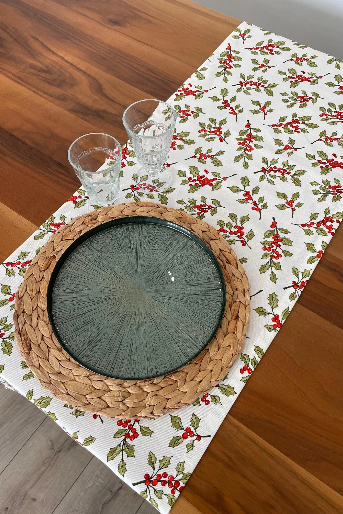 Kokina Desenli Runner - Çok Renkli - 40 x 150