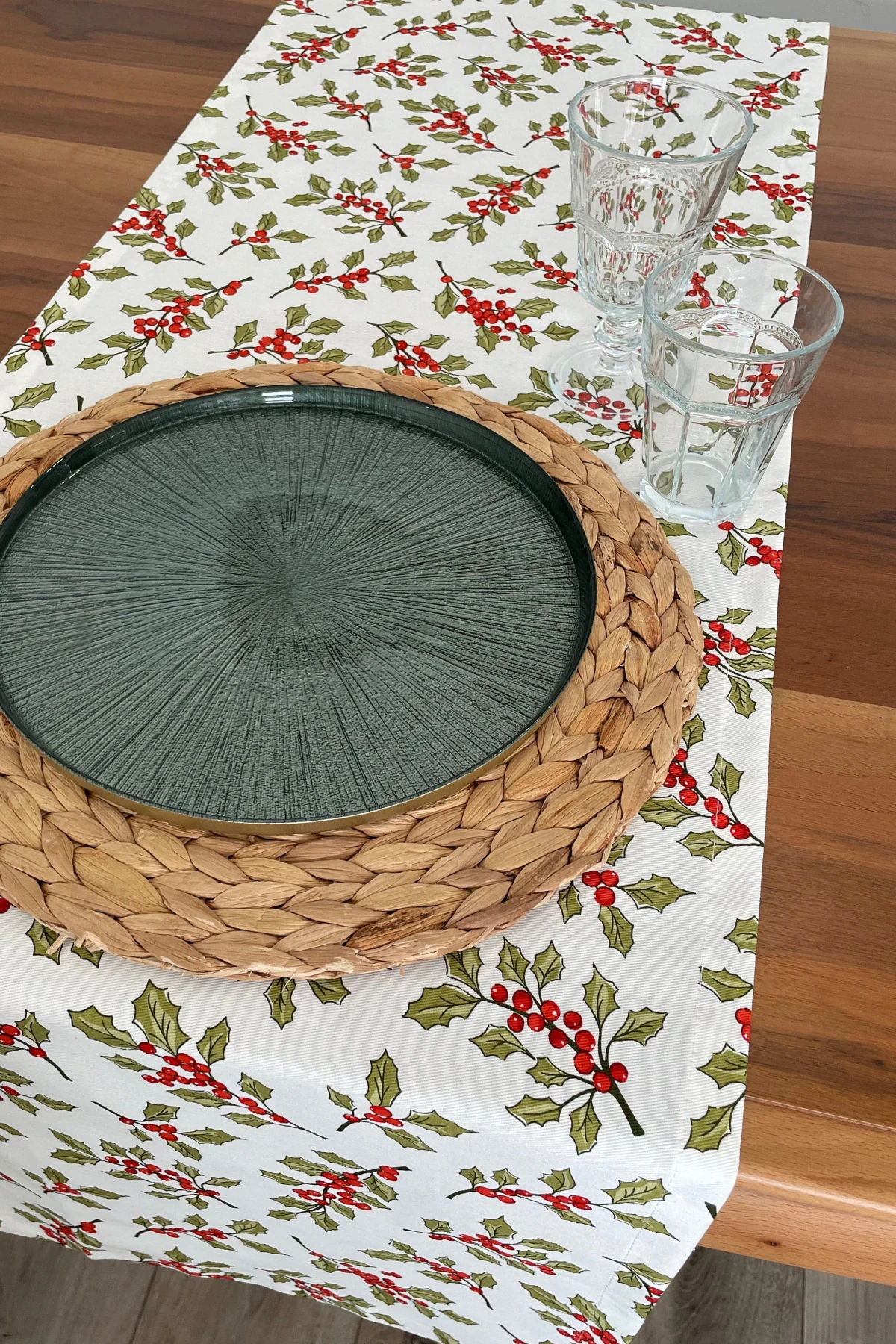 Kokina Desenli Runner - Çok Renkli - 40 x 150