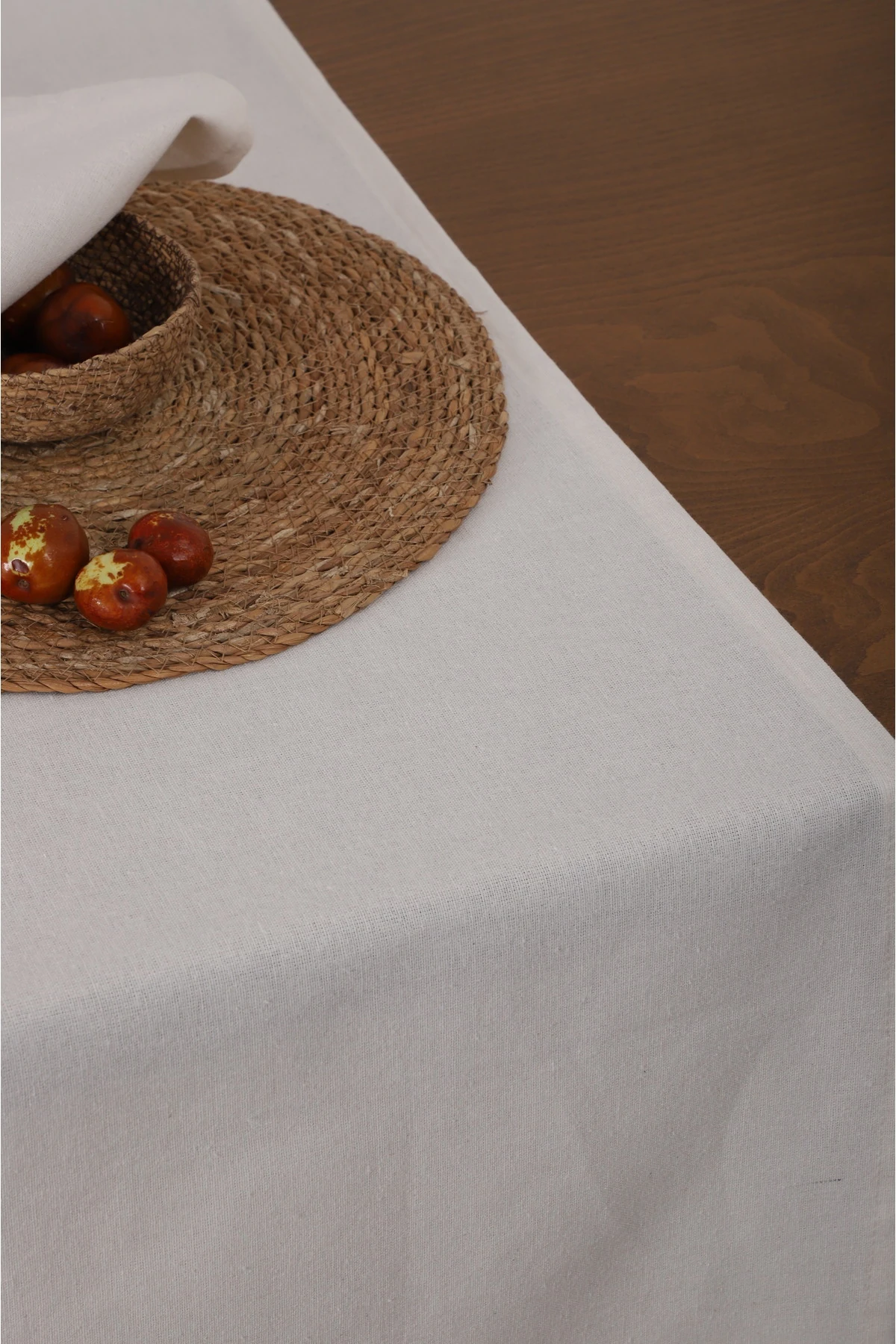 Ham Pamuklu Runner - Bej - 40 x 150