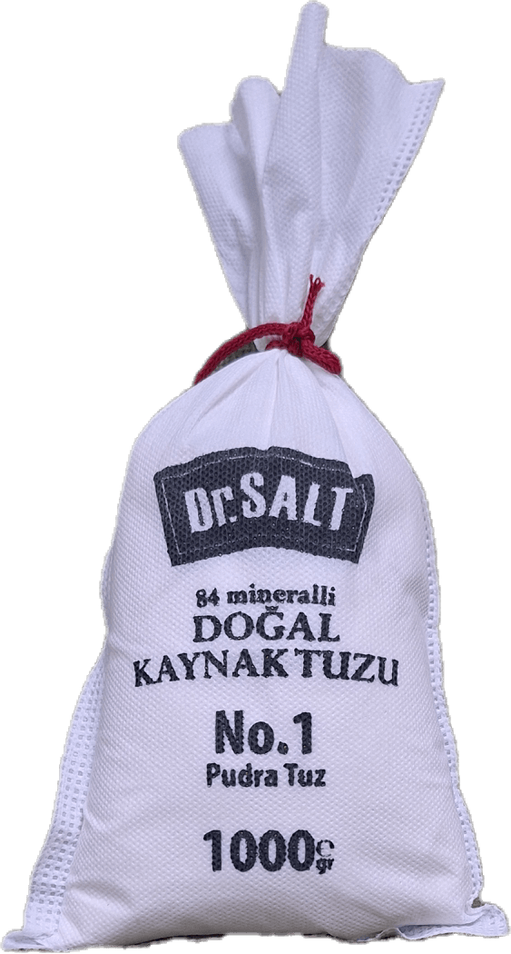 84 Mineralli Doğal Kaynak Tuzu 6 Boyut ve Numara Bez Paket - 1000 Gr.