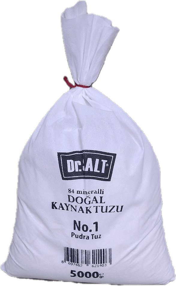 84 Mineralli Doğal Kaynak Tuzu 6 Boyut ve Numara Bez Paket - 5000 Gr. - 5 Kg.