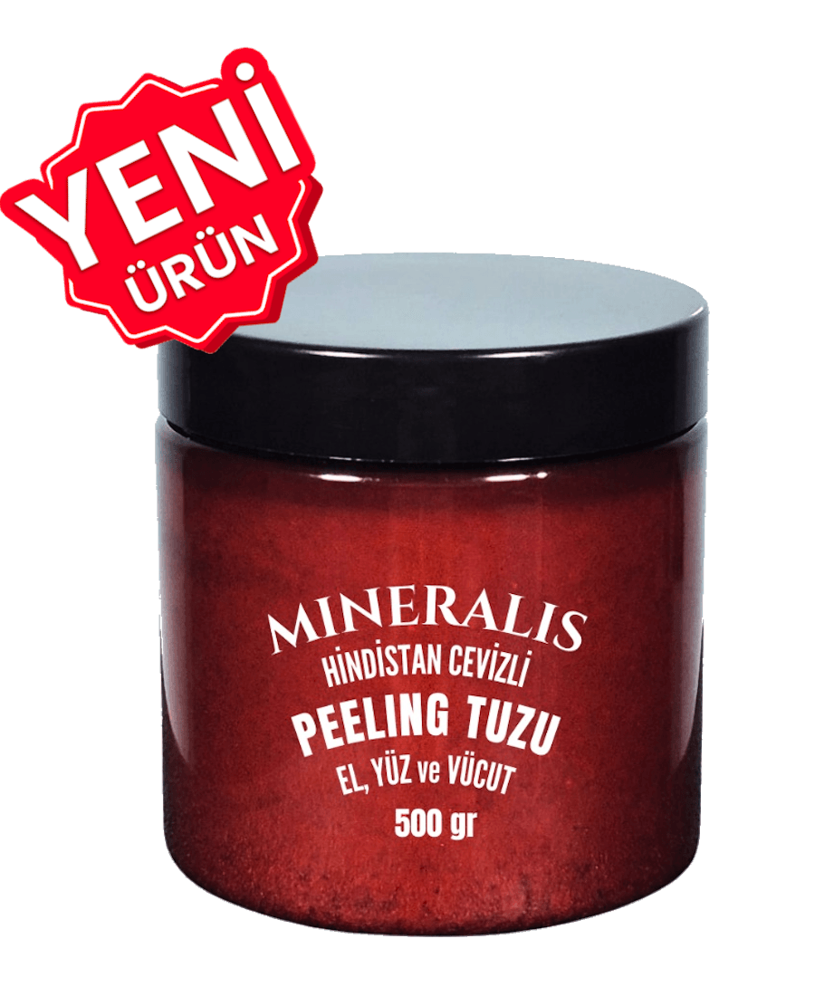 Yeni Ürün - Mineralis 84 Mineralli Peeling Tuzu - Doğal Yağlar ve Özler İçeren Peeling Tuzu 500 gr
