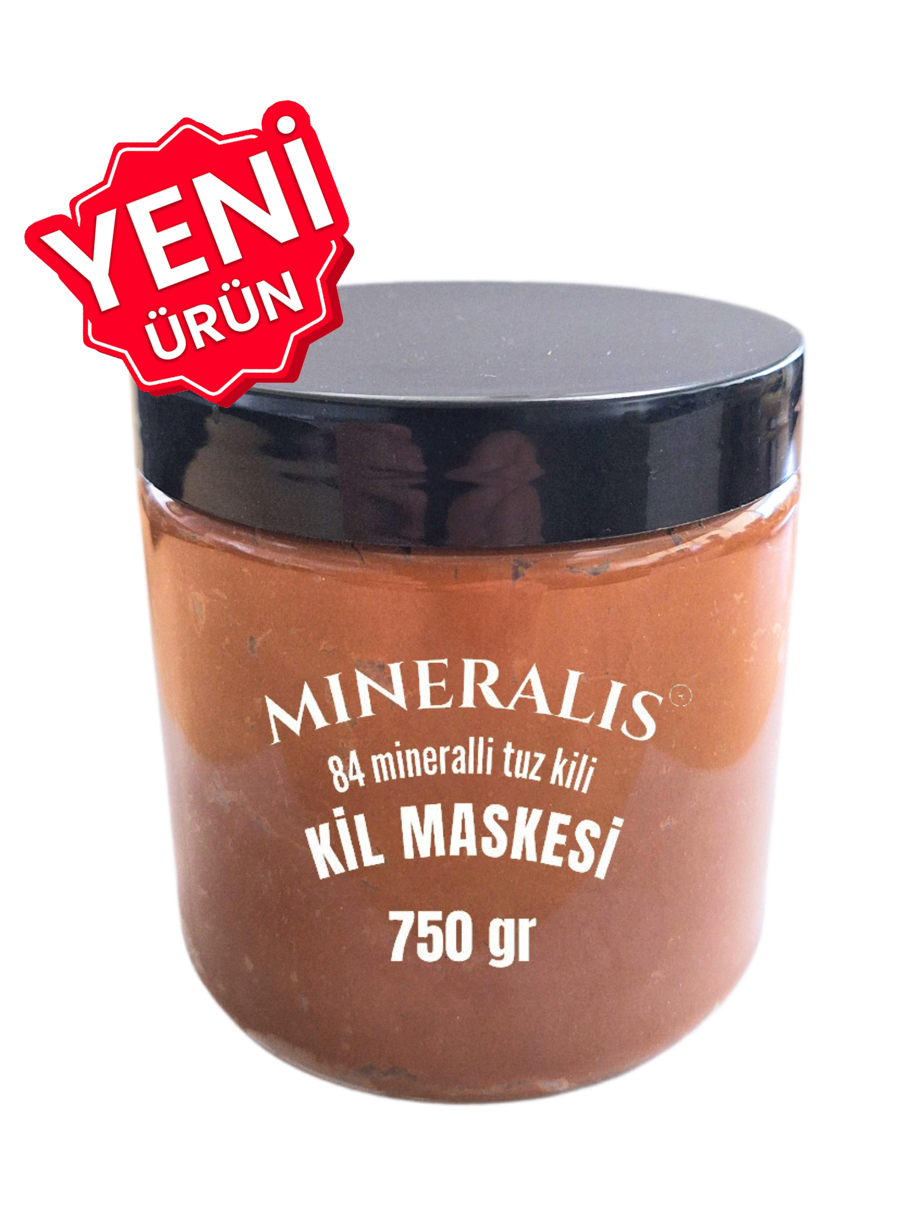 Yeni Ürün - Mineralis Doğal Tuz Killi Kırmızı Kil Maskesi 750 Gr. - Dr.SALT Sıvı Tuz İlaveli Gözenek Sıkılaştırıcı ve Siyah Nokta Karşıtı Kil Maskesi