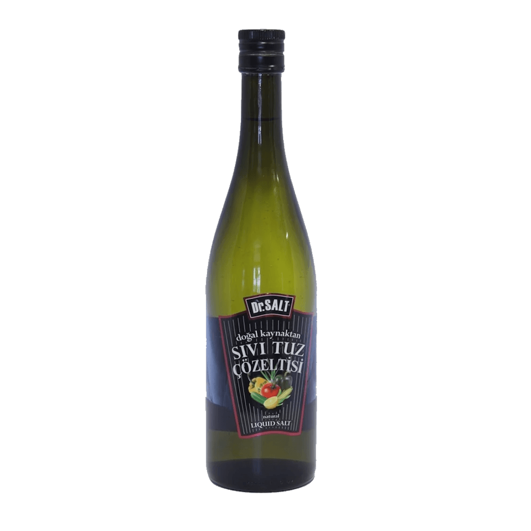84 Mineralli Doğal Sıvı Tuz  Çözeltisi Yemeklik Cam Şişe - 940 Gr. 750 Ml.