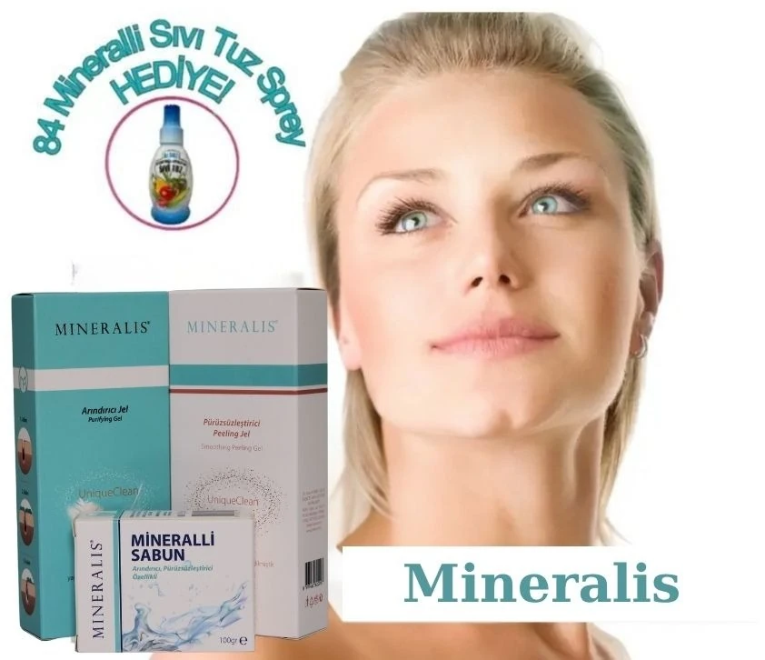 Mineralis Cilt Bakım Onarım ve Güzellik Seti: Cildinize Muhteşem Bir Değişim Yaşatın! **84 Mineralli Sıvı Tuz Sprey hediyeli
