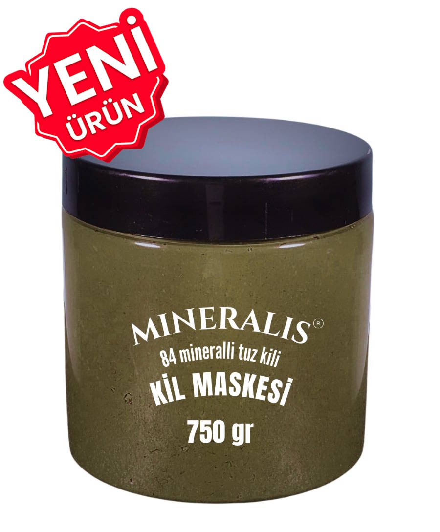 Yeni Ürün - Mineralis Doğal Tuz Killi Kil Maskesi 750 Gr. - Dr.SALT Sıvı Tuz İlaveli Gözenek Sıkılaştırıcı ve Siyah Nokta Karşıtı Kil Maskesi