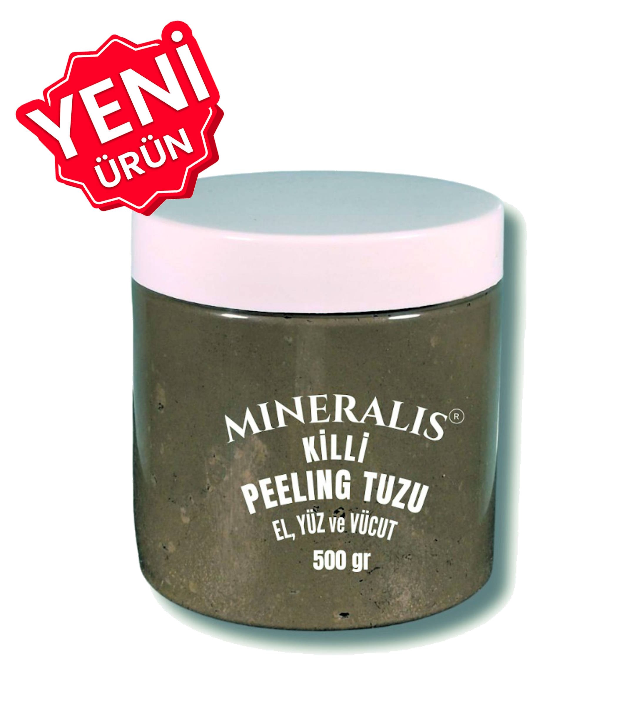 Yeni Ürün - Mineralis® Killi Peeling Tuzu 500 Gr. | Dr.SALT 84 Mineralli El, Yüz ve Vücut Peelingi | Derinlemesine Temizlik ve Yenilenme