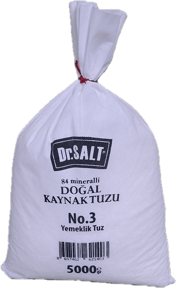 84 Mineralli Doğal Kaynak Tuzu 6 Boyut ve Numara Bez Paket - 5000 Gr. - 5 Kg.