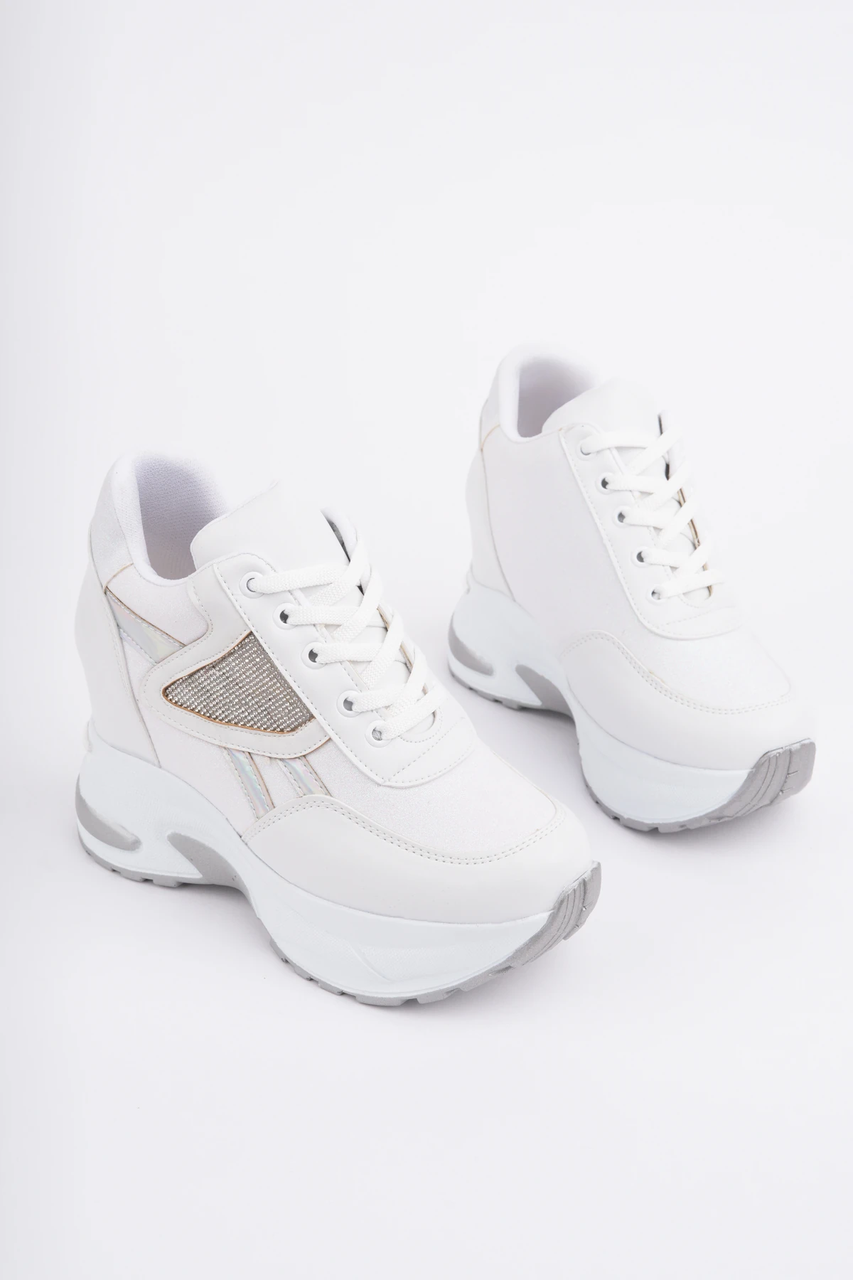 DNR-435 Simli Taşlı Gizli Topuk Spor