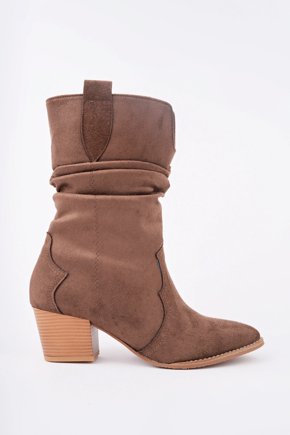 CNG-400 Kalın Topuk Körüklü Kısa Çizme