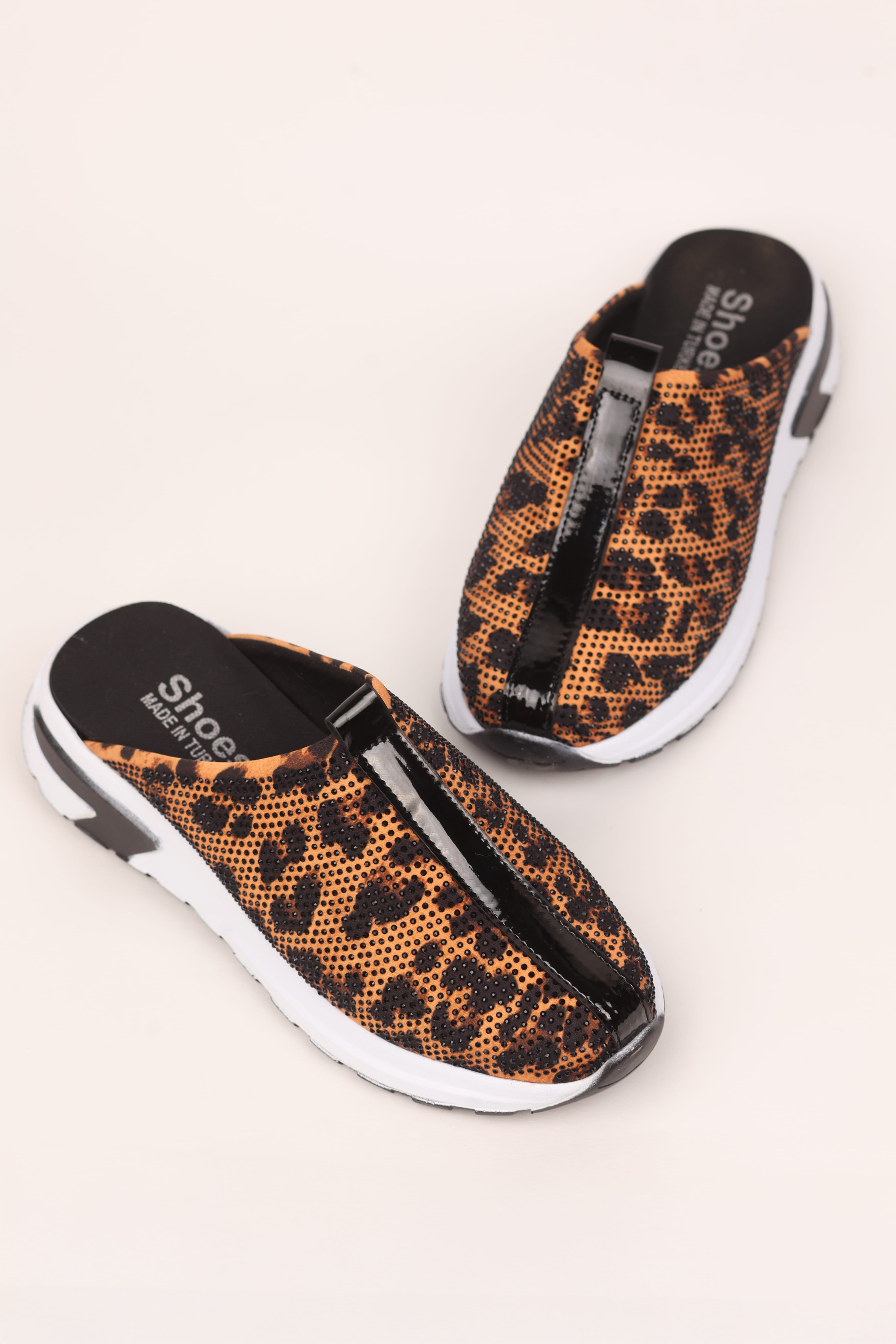 LJN-05 Taşlı Günlük Terlik - LEOPAR