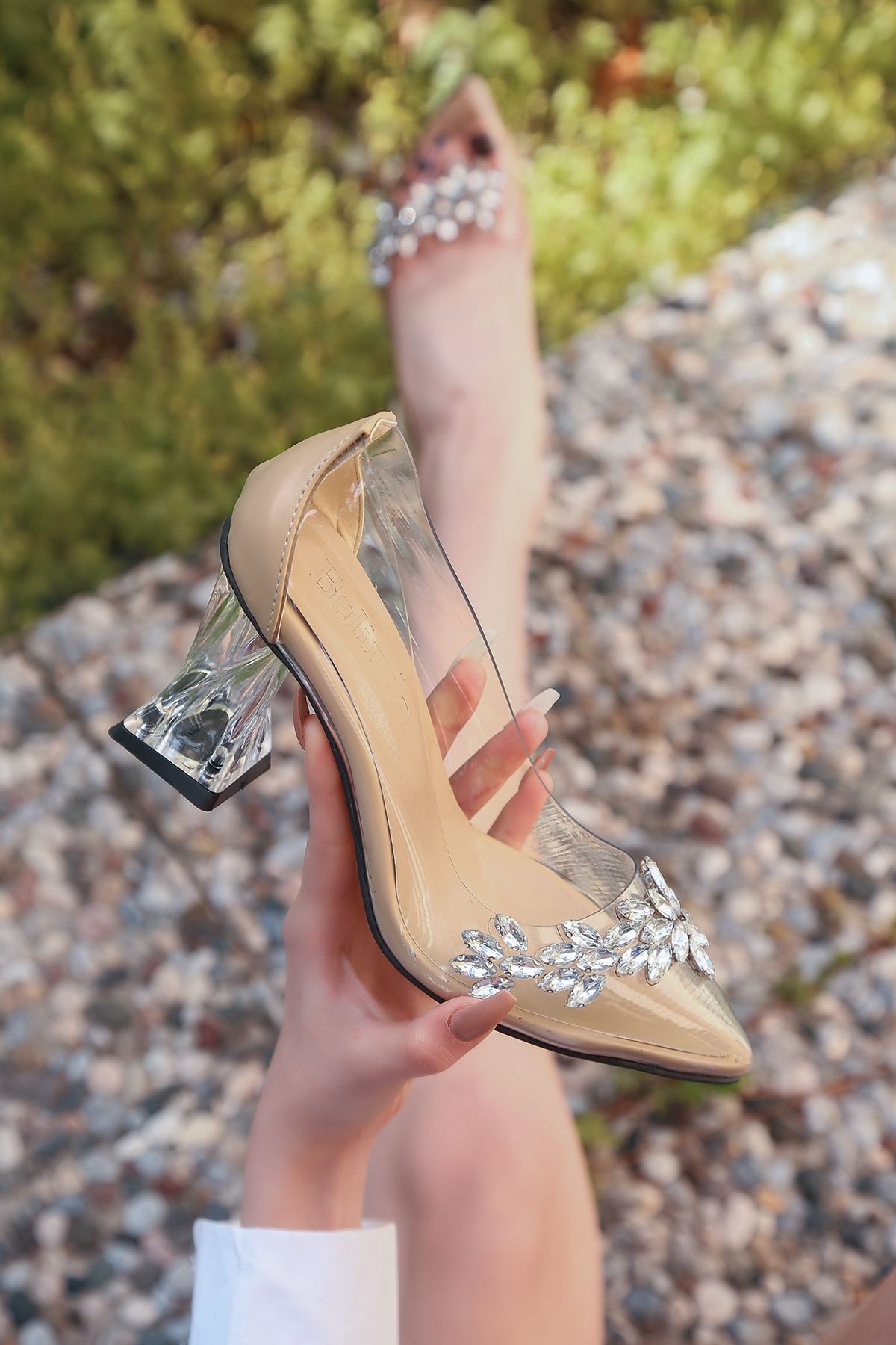 Viyana Şeffaf Topuk Stiletto