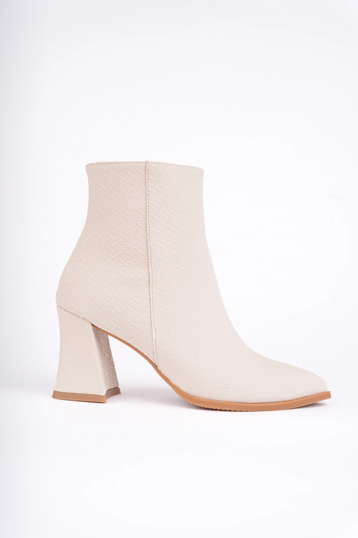 DNZ-209 Kalın Topuk Fermuarlı Bot