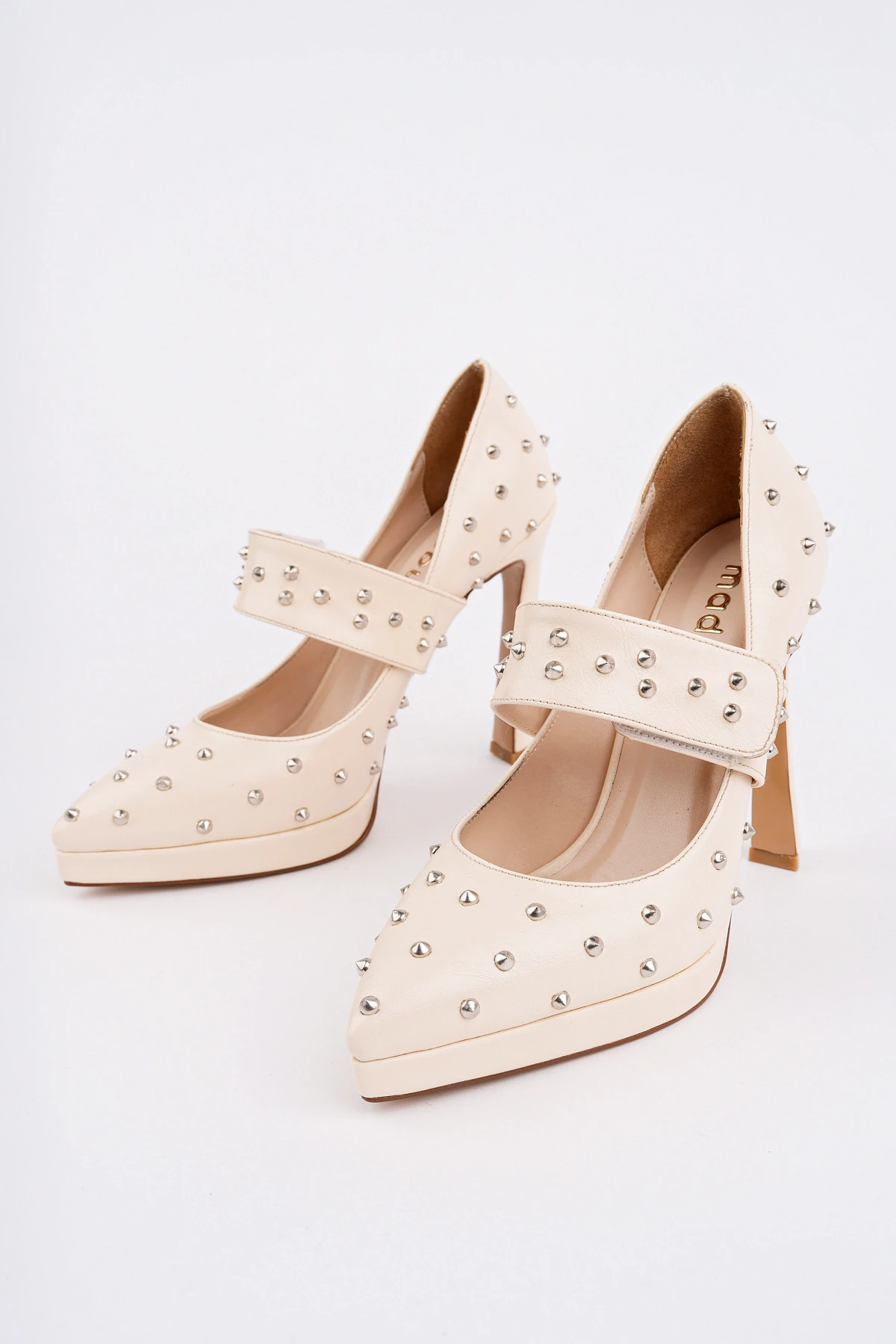 ROSE-6020 Zımbalı İnceTopuk Ayakkabı