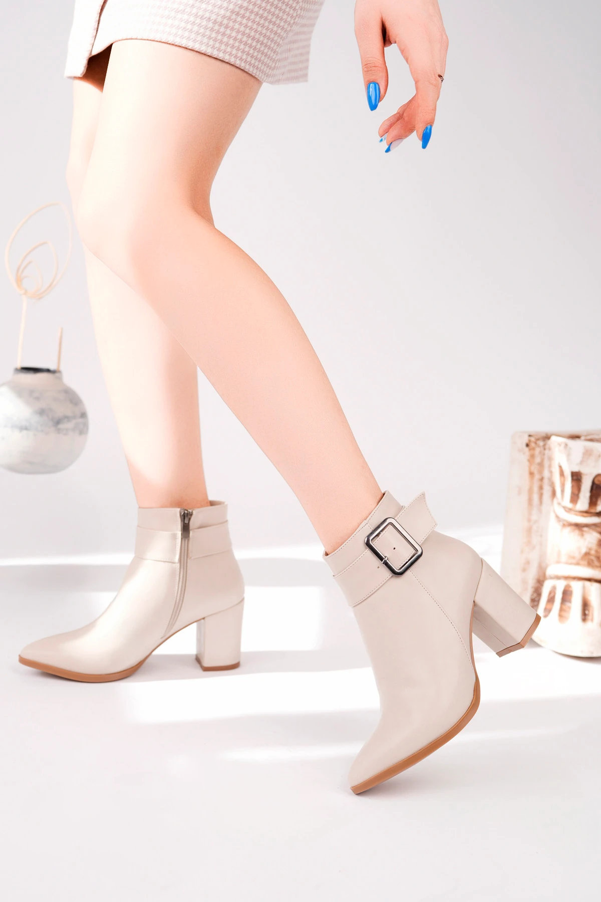 OSİM Kalın Topuk Kemerli Bot