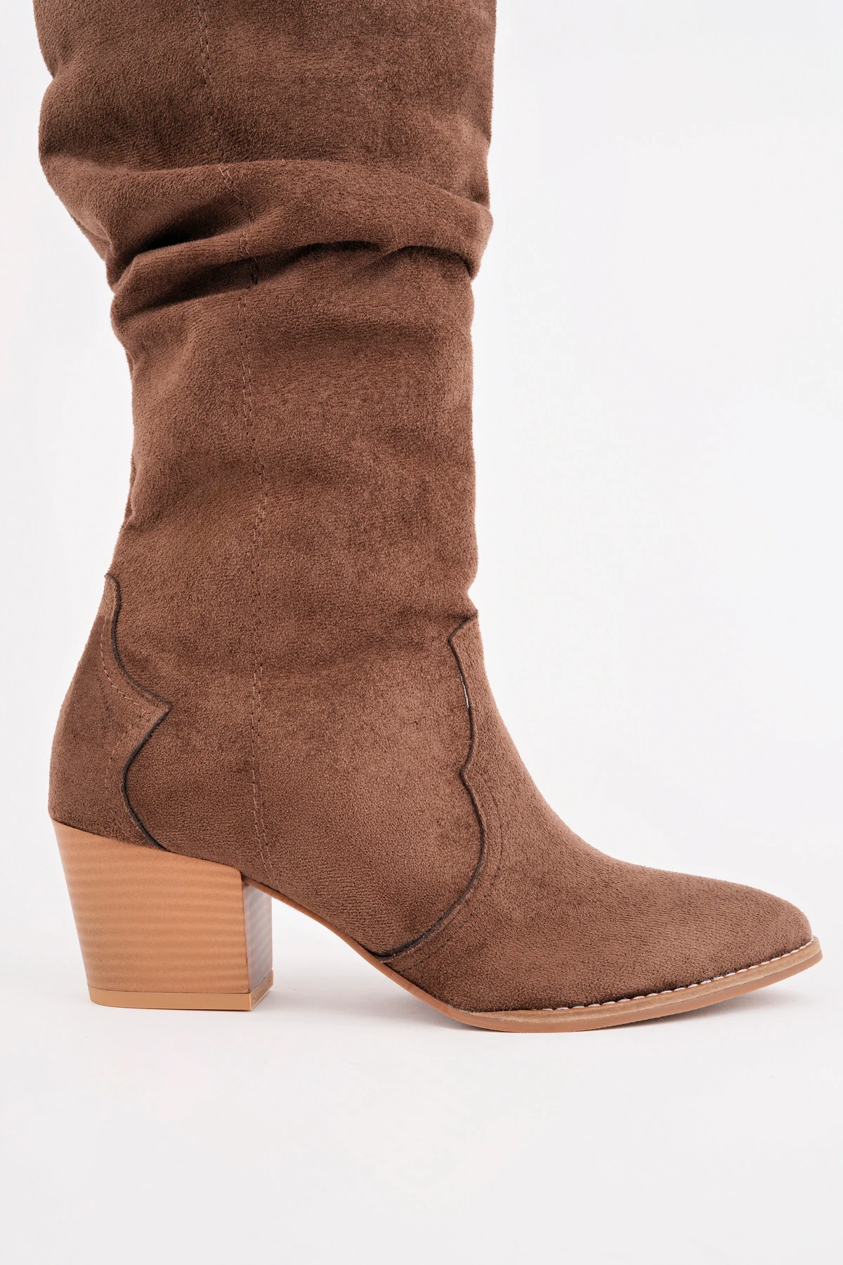 CNG-401 Kalın Topuk Körüklü Uzun Çizme