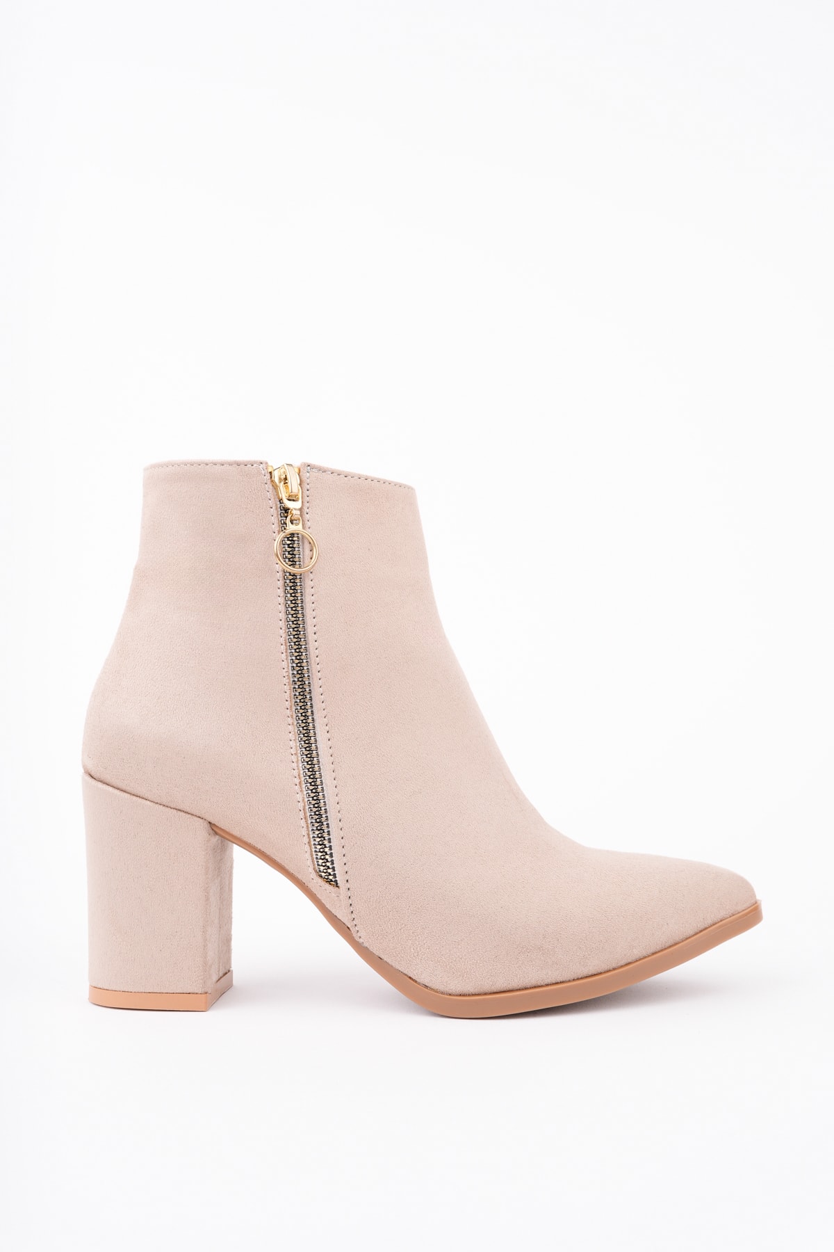 Peters Fermuar Detay Kalın Topuk Bot