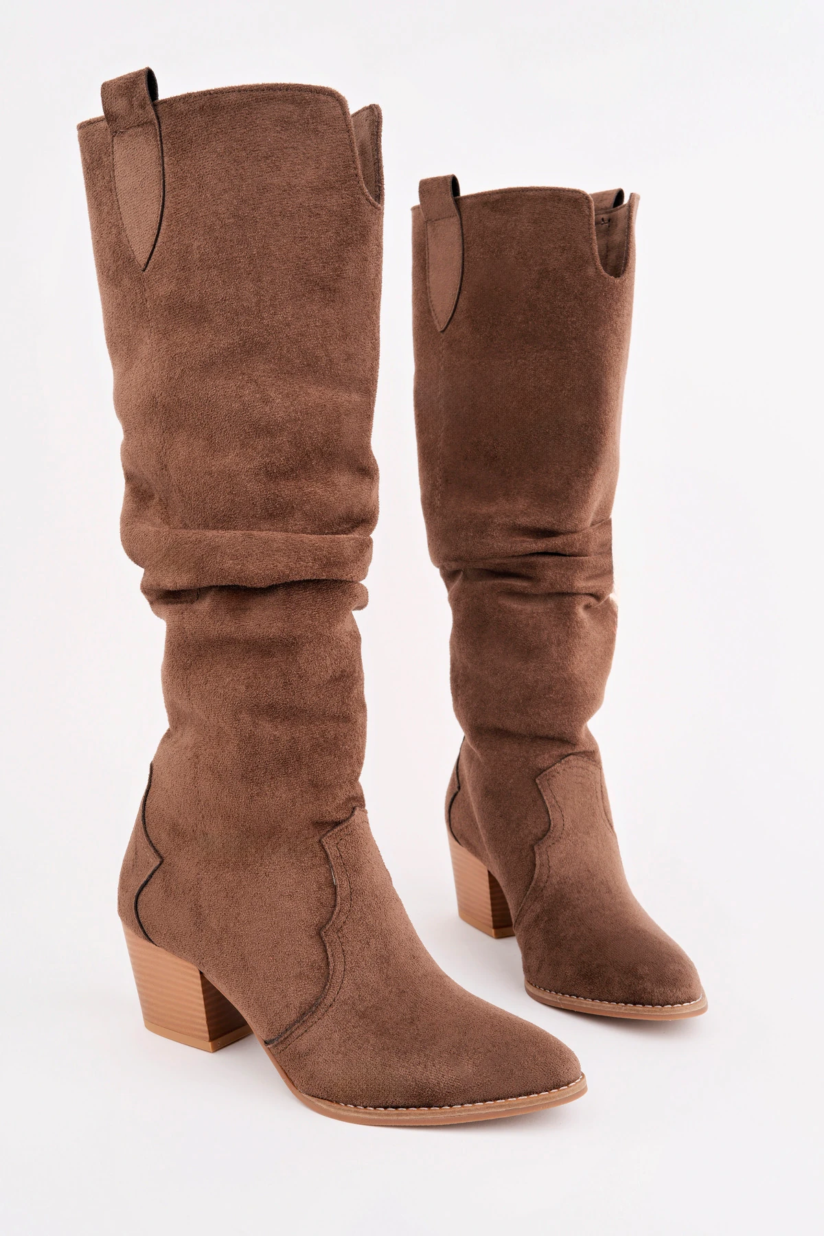 CNG-401 Kalın Topuk Körüklü Uzun Çizme