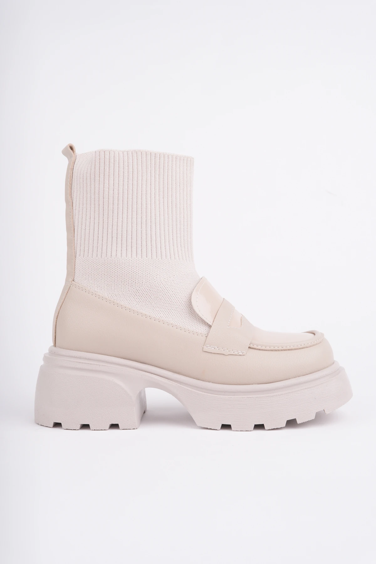 DVM-3500 Kalın Taban Triko Loafer Bot