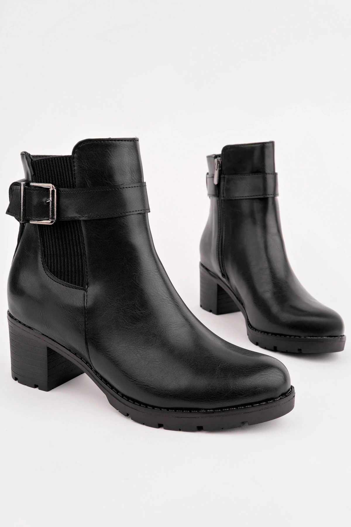 BLN-770 Kemer Detaylı Lastikli Bot - SİYAH