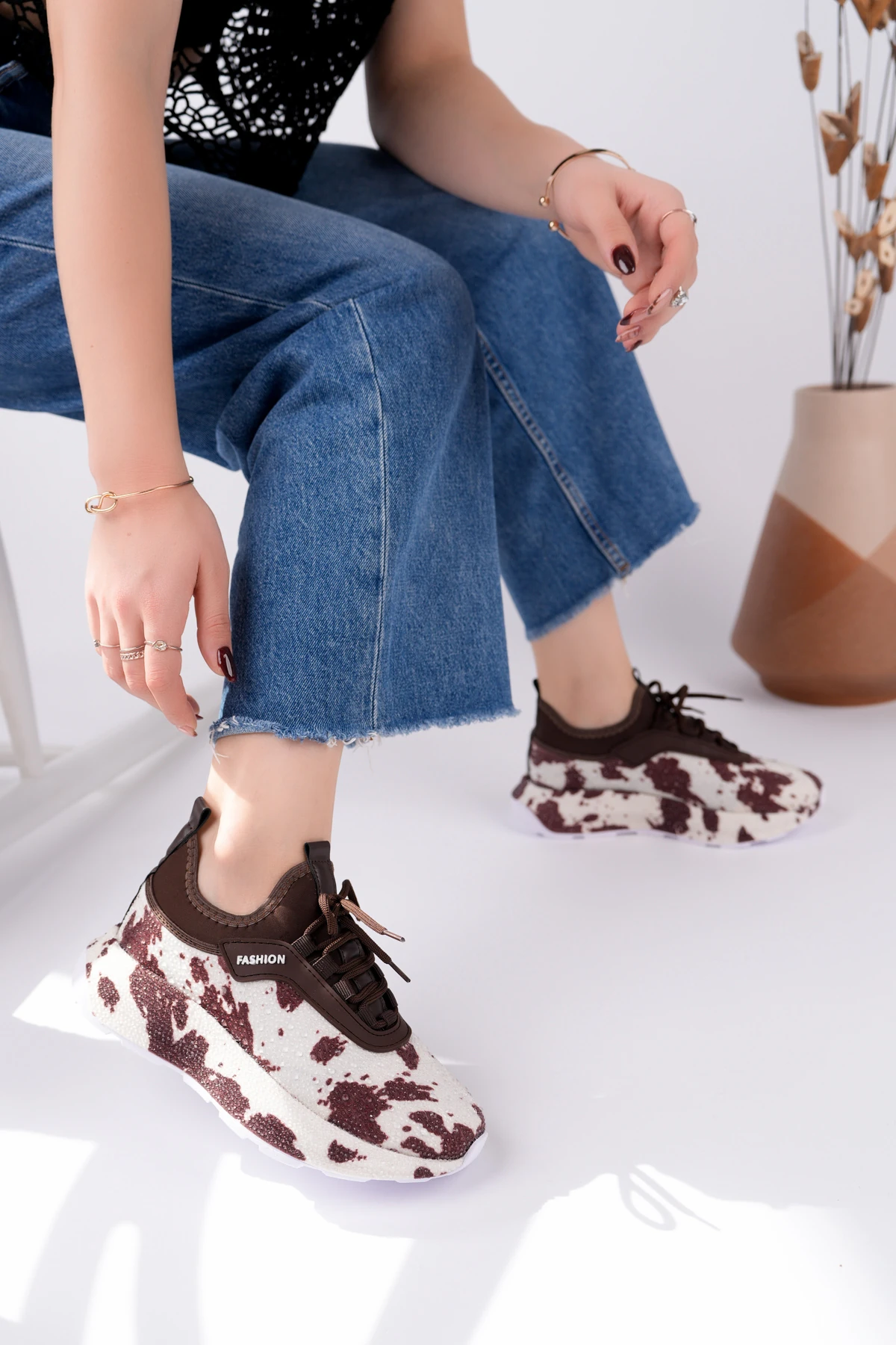 PRS-116-1 Taşlı Kalın Taban Bağlı Spor