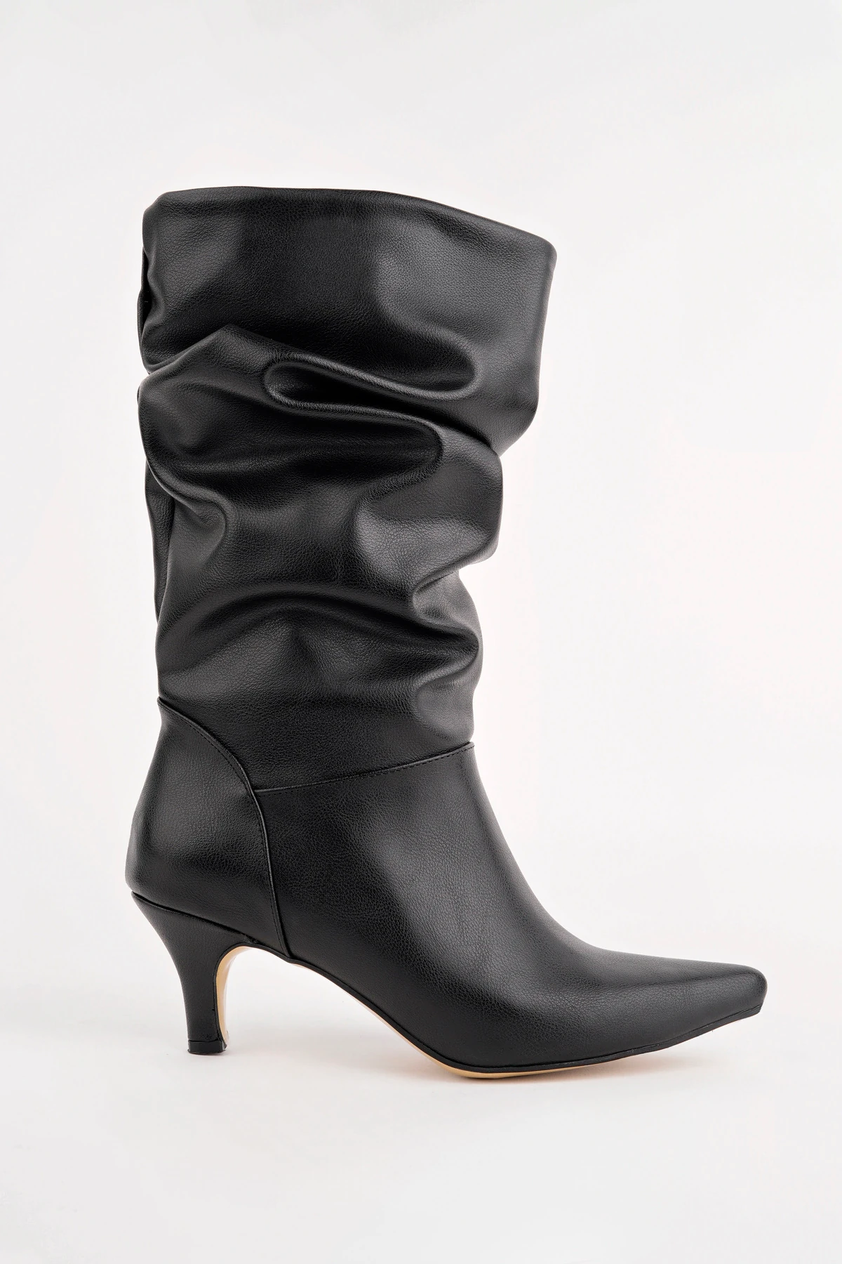 BLN-552 Körüklü Kısa Çizme - SİYAH