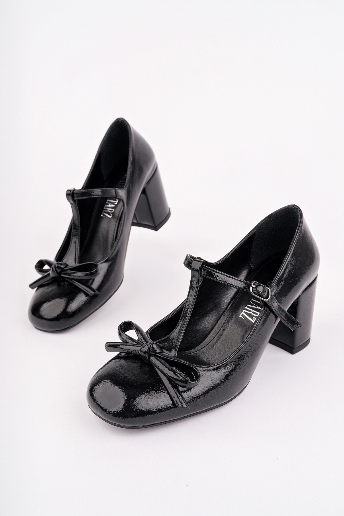 RCP-8802 Fiyonk Detaylı Kemerli Loafer - SİYAH