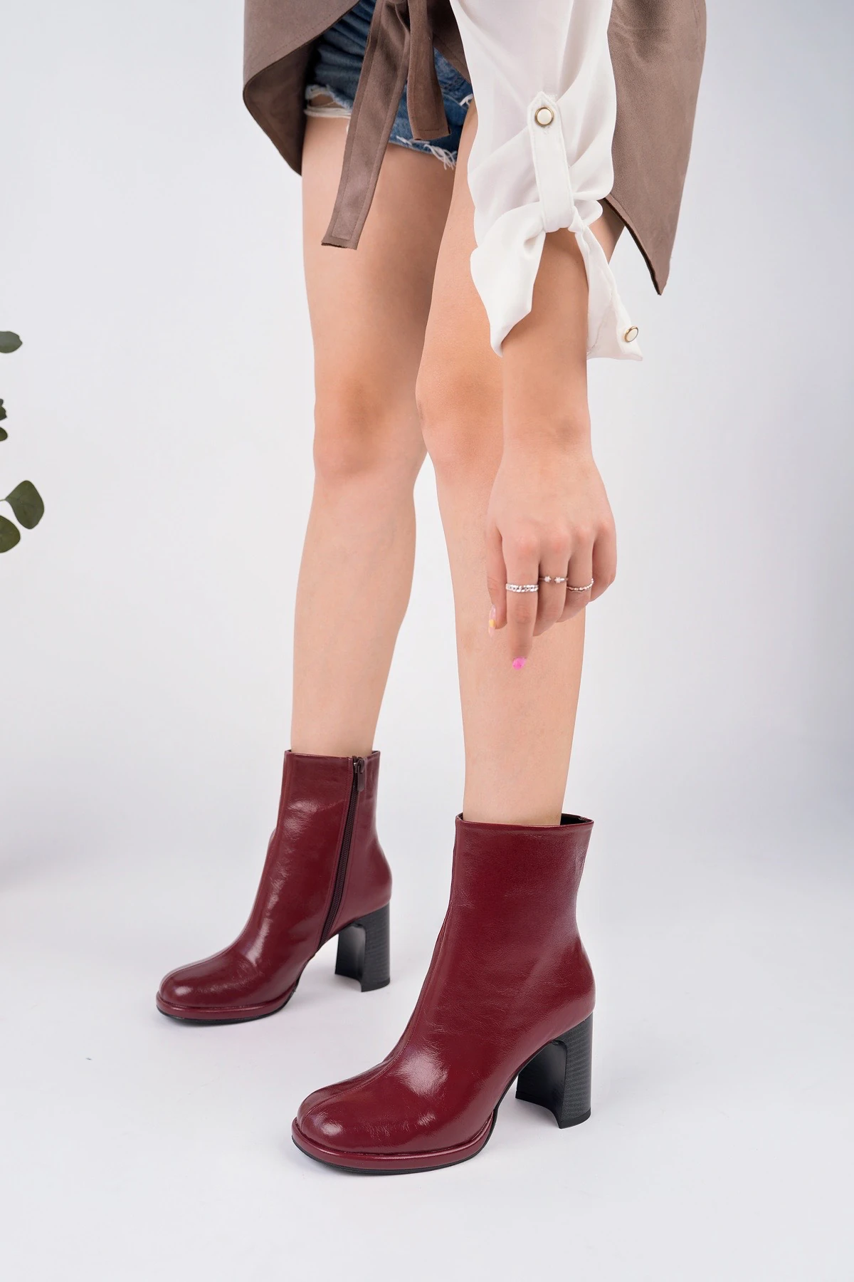 RCP-8901 Fermuarlı Kalın Topuk Bot