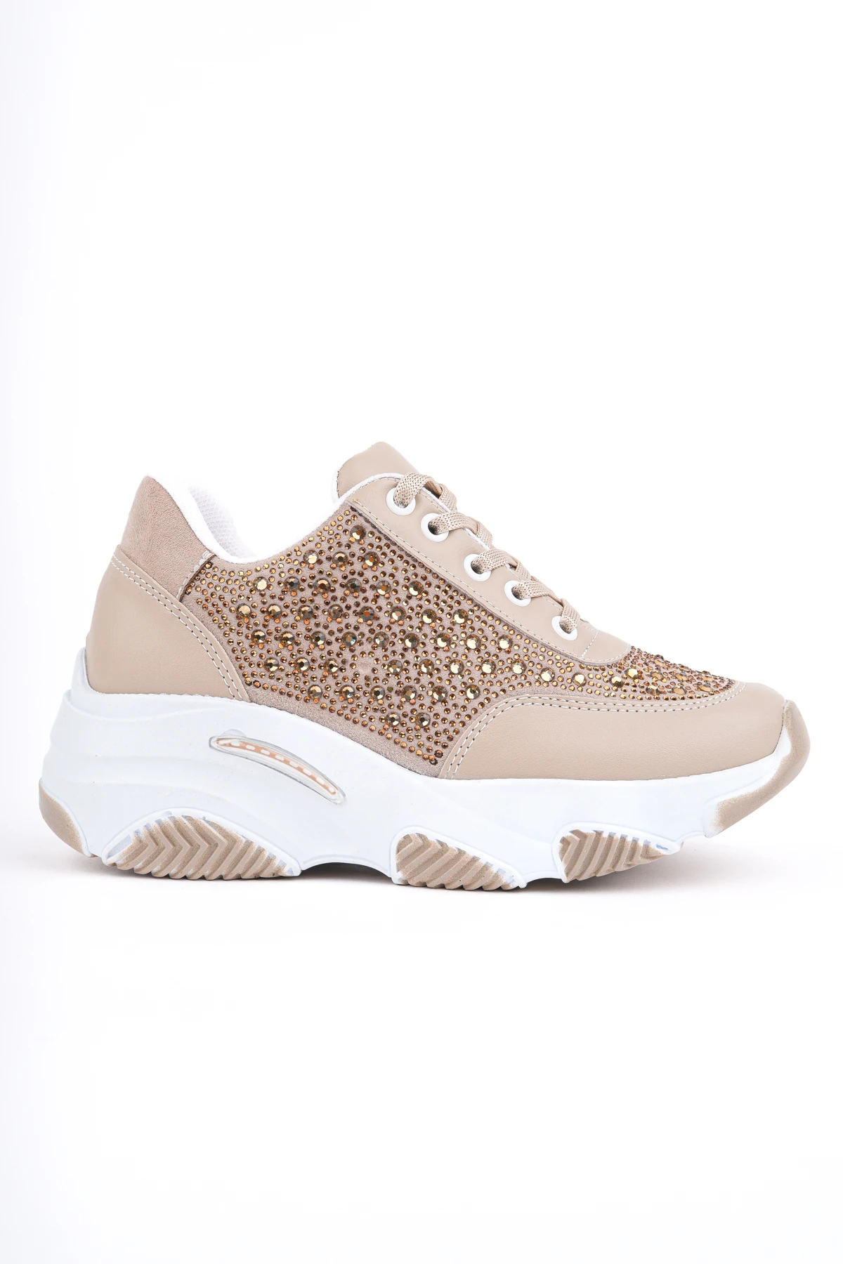 DNR-509 Kalın Taban Taşlı Bağlı Spor