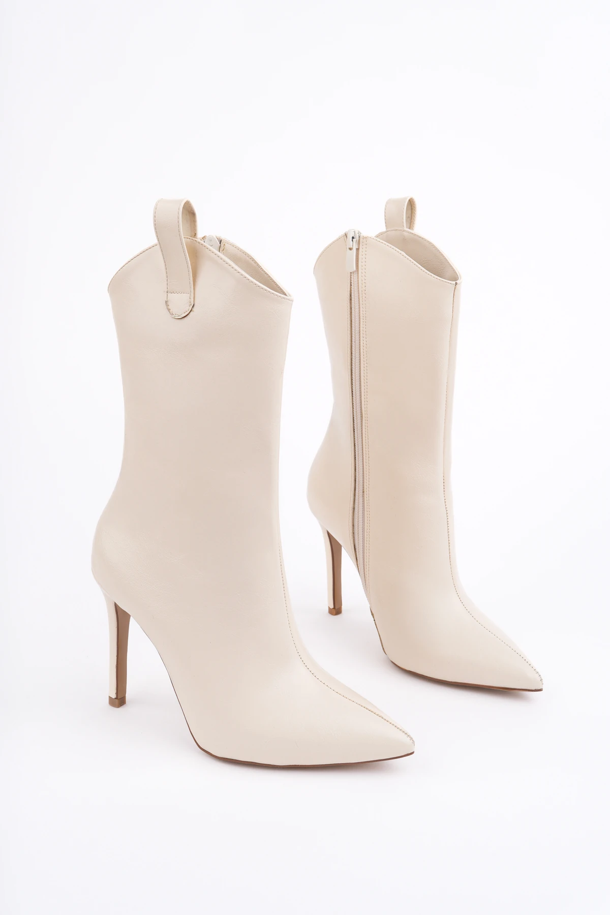 ROSE-1205 Fermuarlı İnce Topuk Çizme