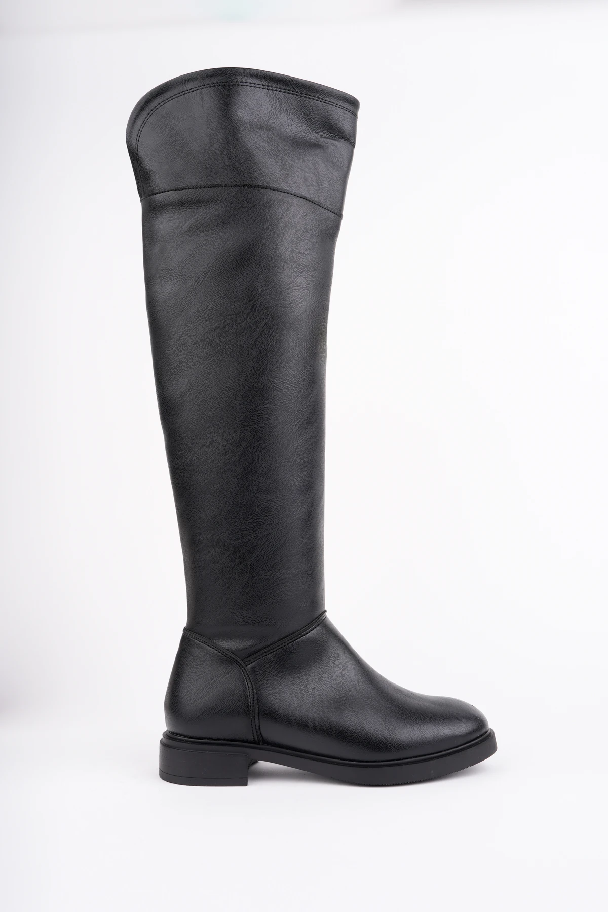 KCL-BR010 Fermualı Alçak Topuk Çzme - SİYAH