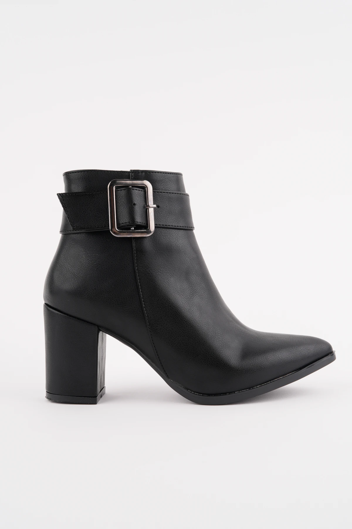 OSİM Kalın Topuk Kemerli Bot - SİYAH