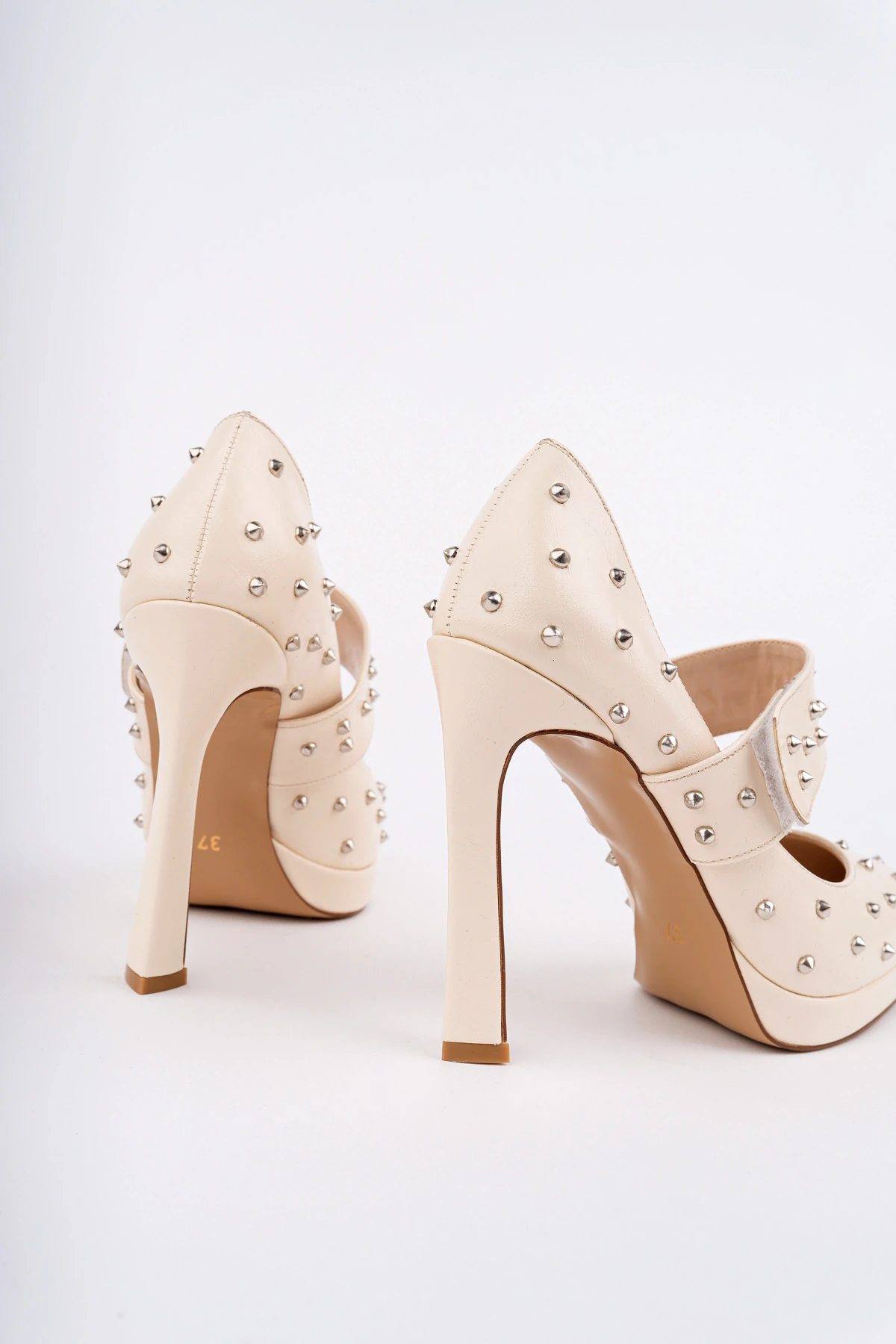 ROSE-6020 Zımbalı İnceTopuk Ayakkabı