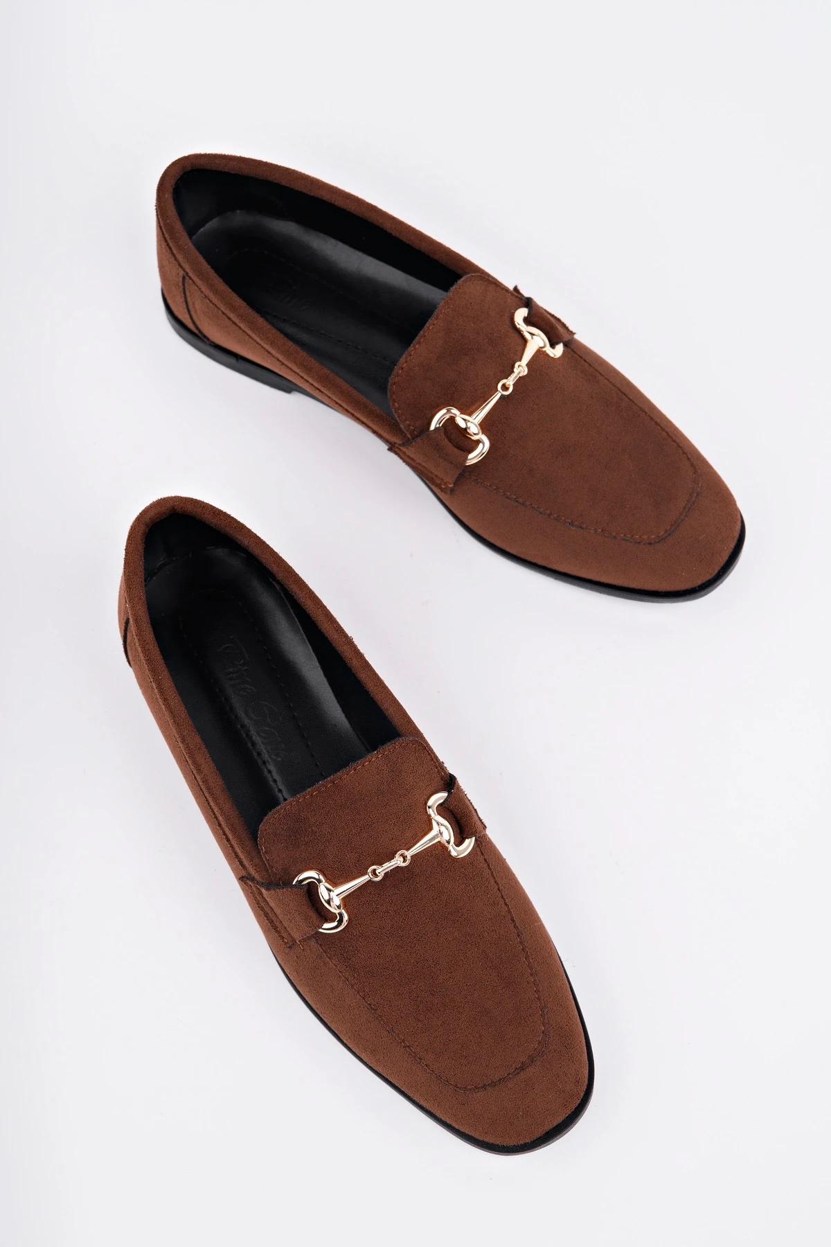 CNG-A3 Düz Taban Tokalı Babet - TABA SÜET