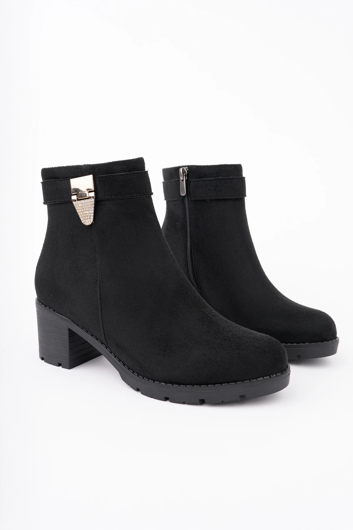 BLN-765 Tokalı Kalın Topuk Bot