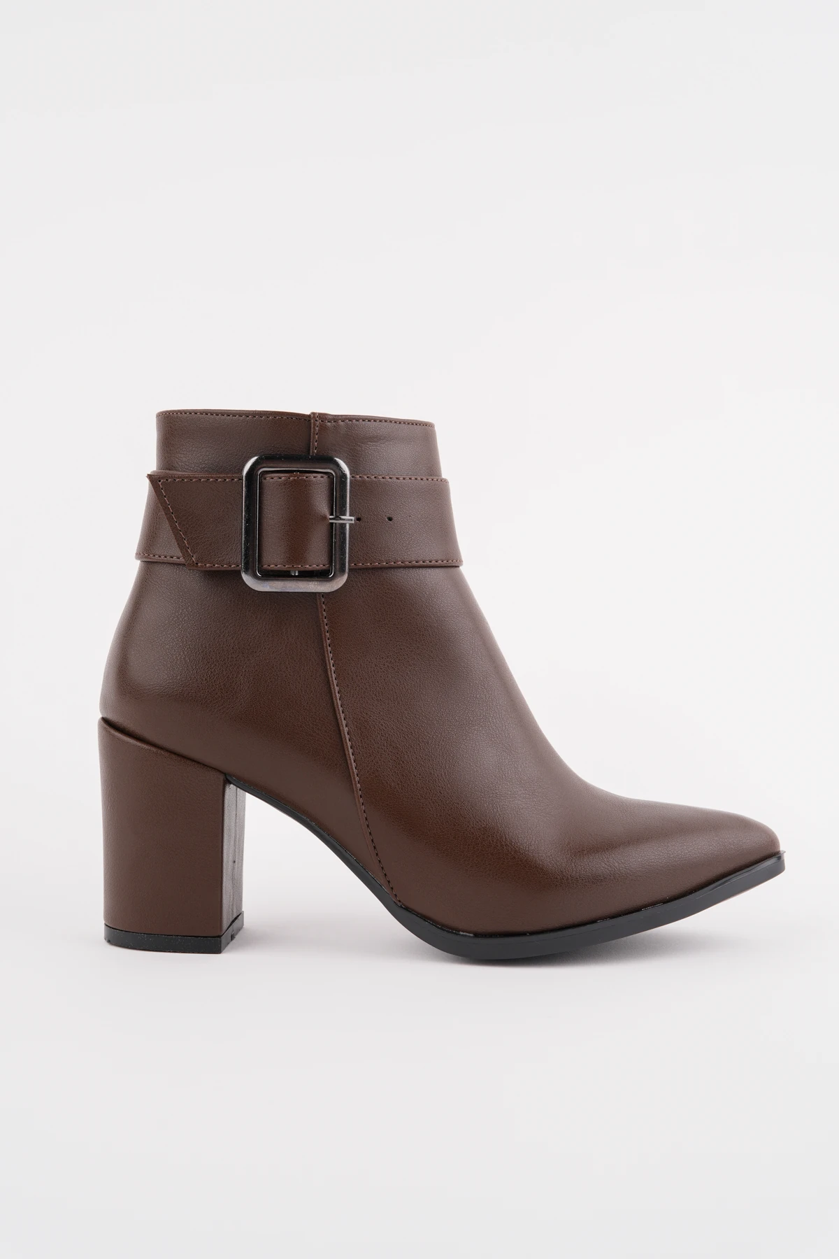 OSİM Kalın Topuk Kemerli Bot - KAHVE