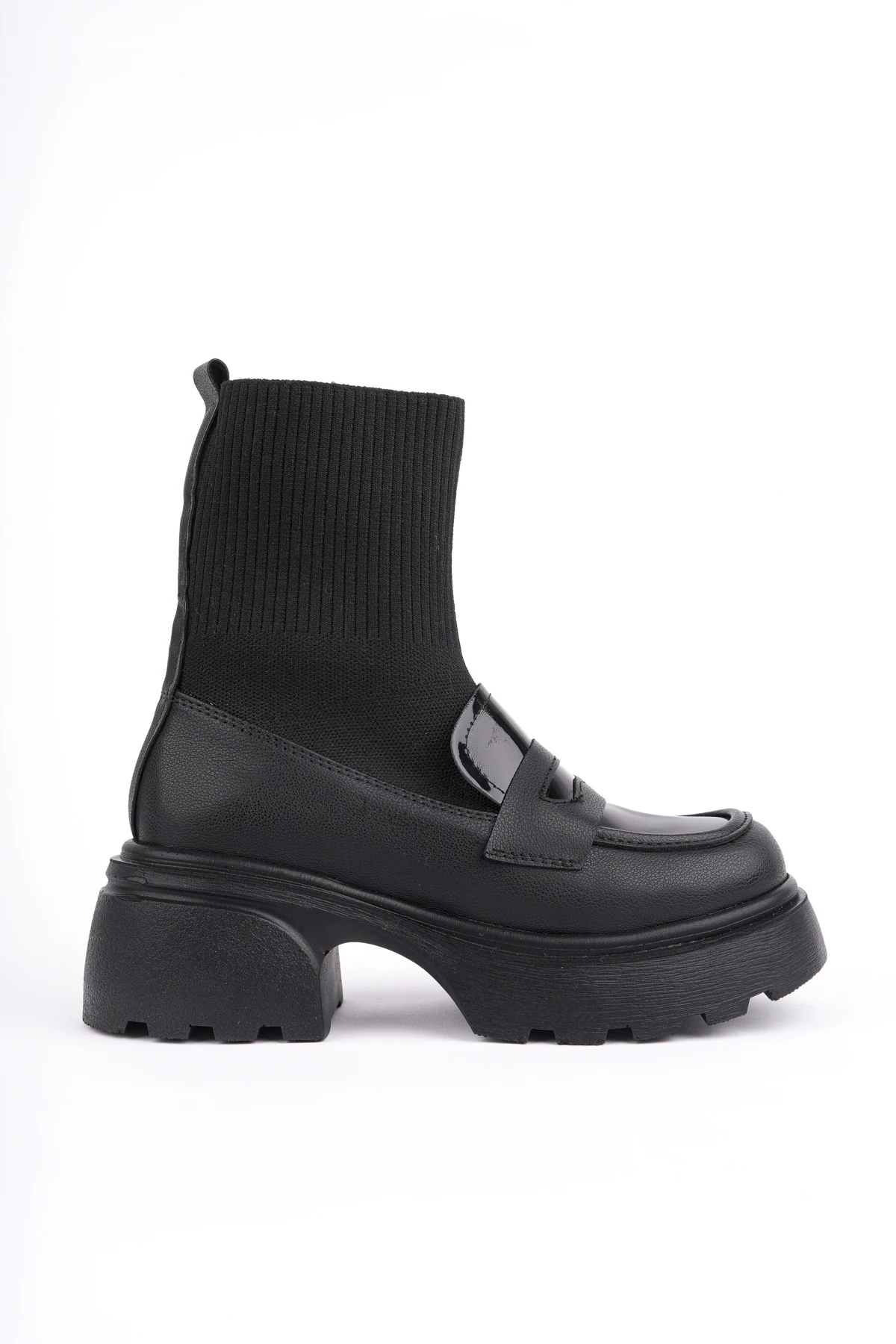 DVM-3500 Kalın Taban Triko Loafer Bot