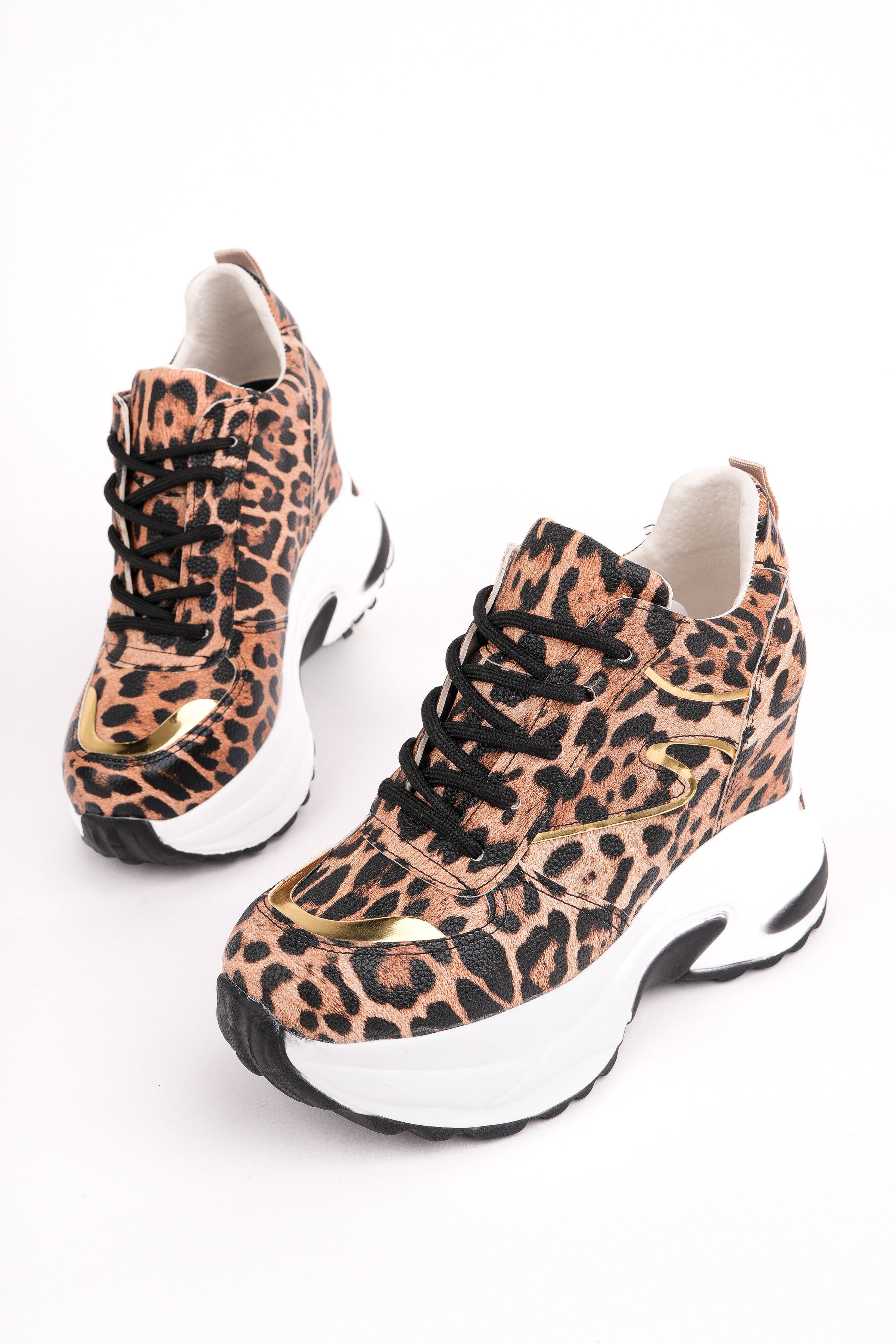 Talia Bağcıklı Gizli Topuk Spor - LEOPAR