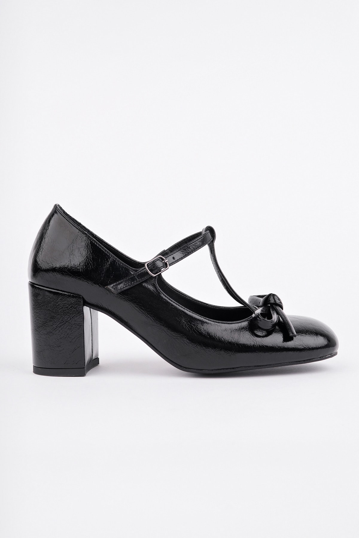 RCP-8802 Fiyonk Detaylı Kemerli Loafer - SİYAH