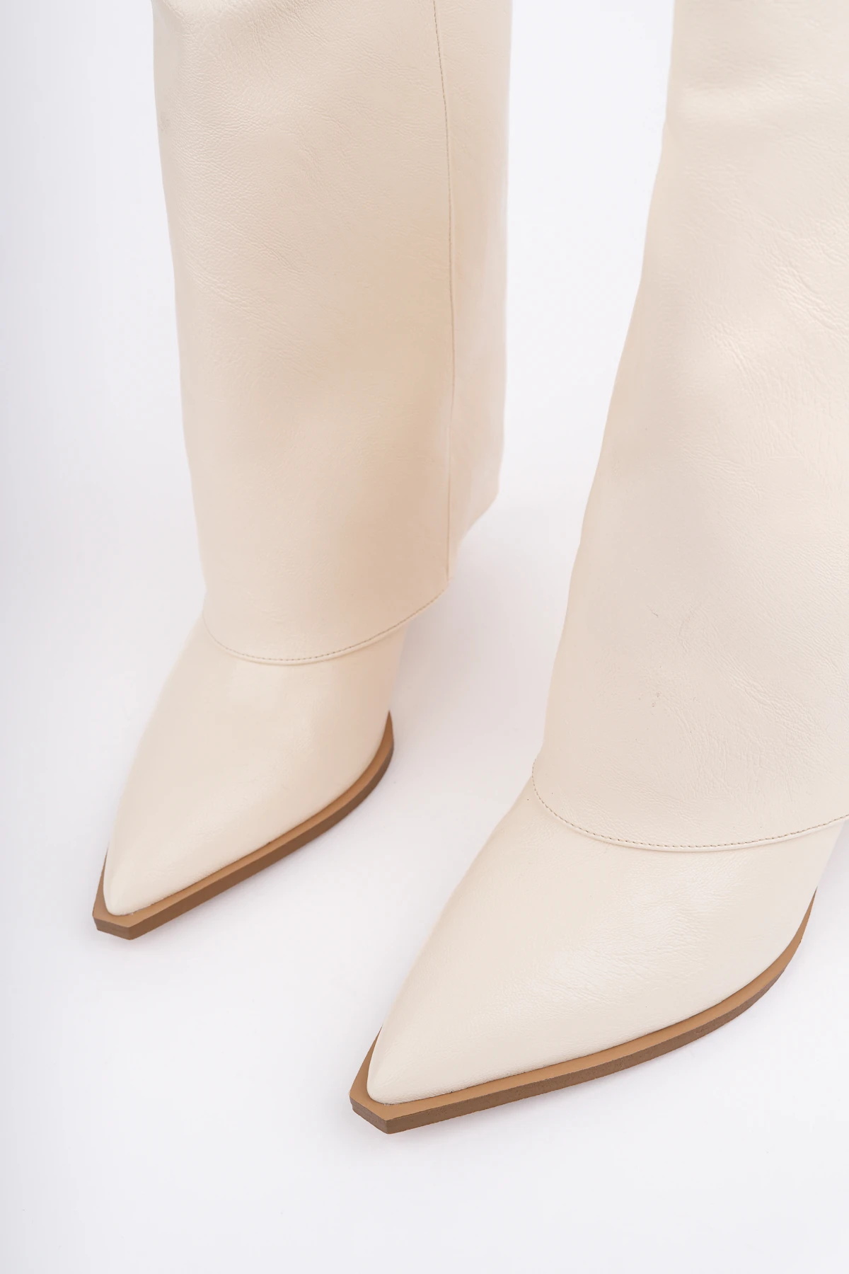 ROSE-1400 İnceTopuk Katlamalı Kısa Çizme