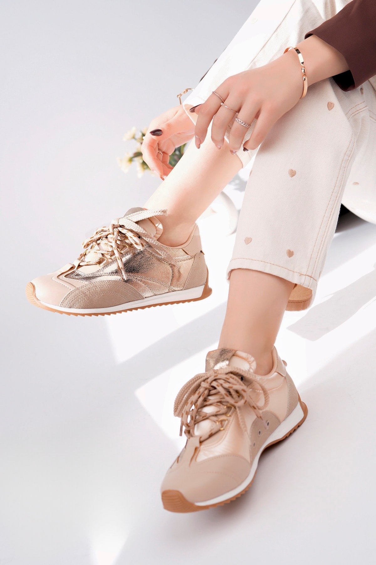 PRS-186 Bağcıklı Düz Taban Spor