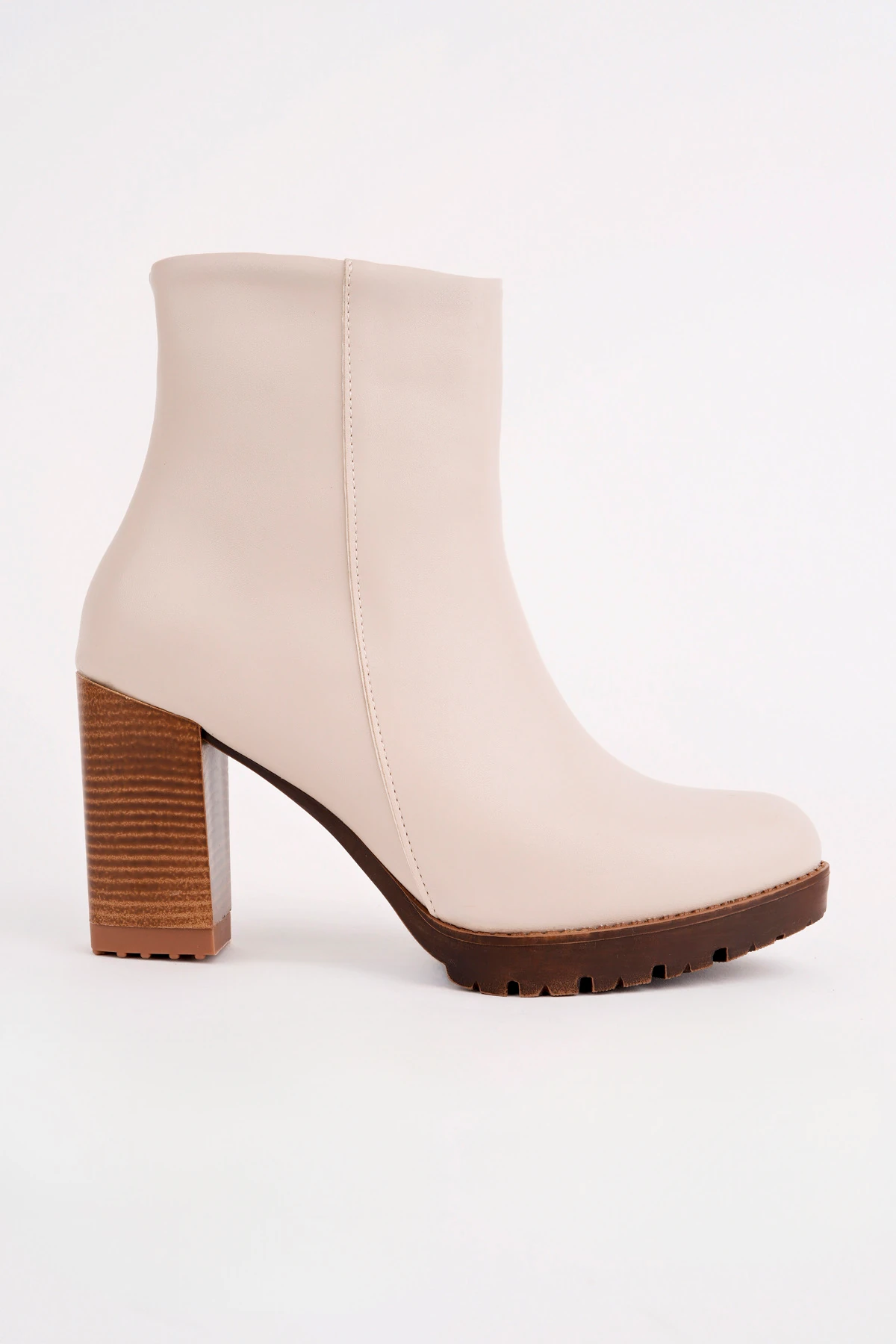 BLN-516 Kalın Topuk Fermuarlı Bot