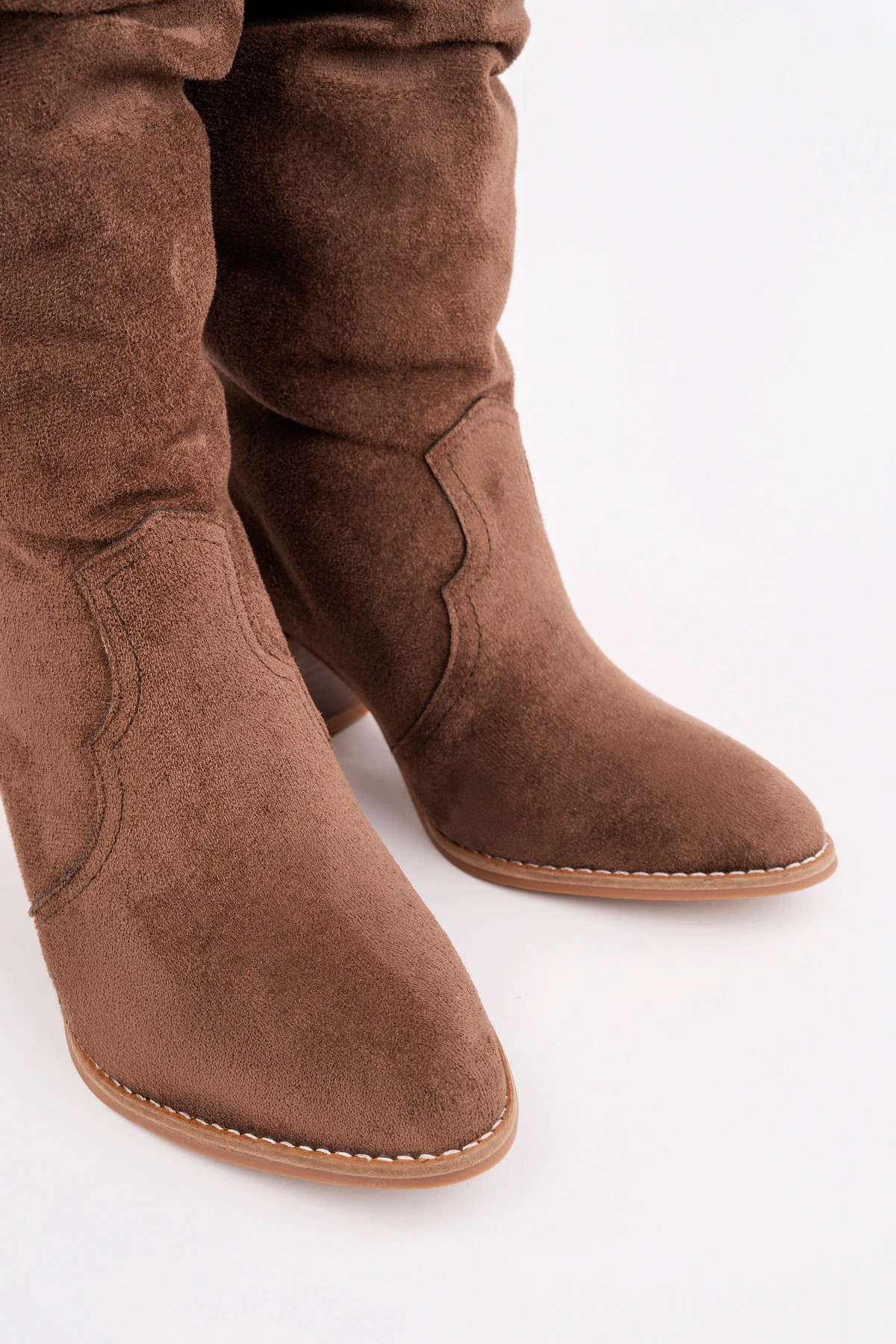 CNG-401 Kalın Topuk Körüklü Uzun Çizme