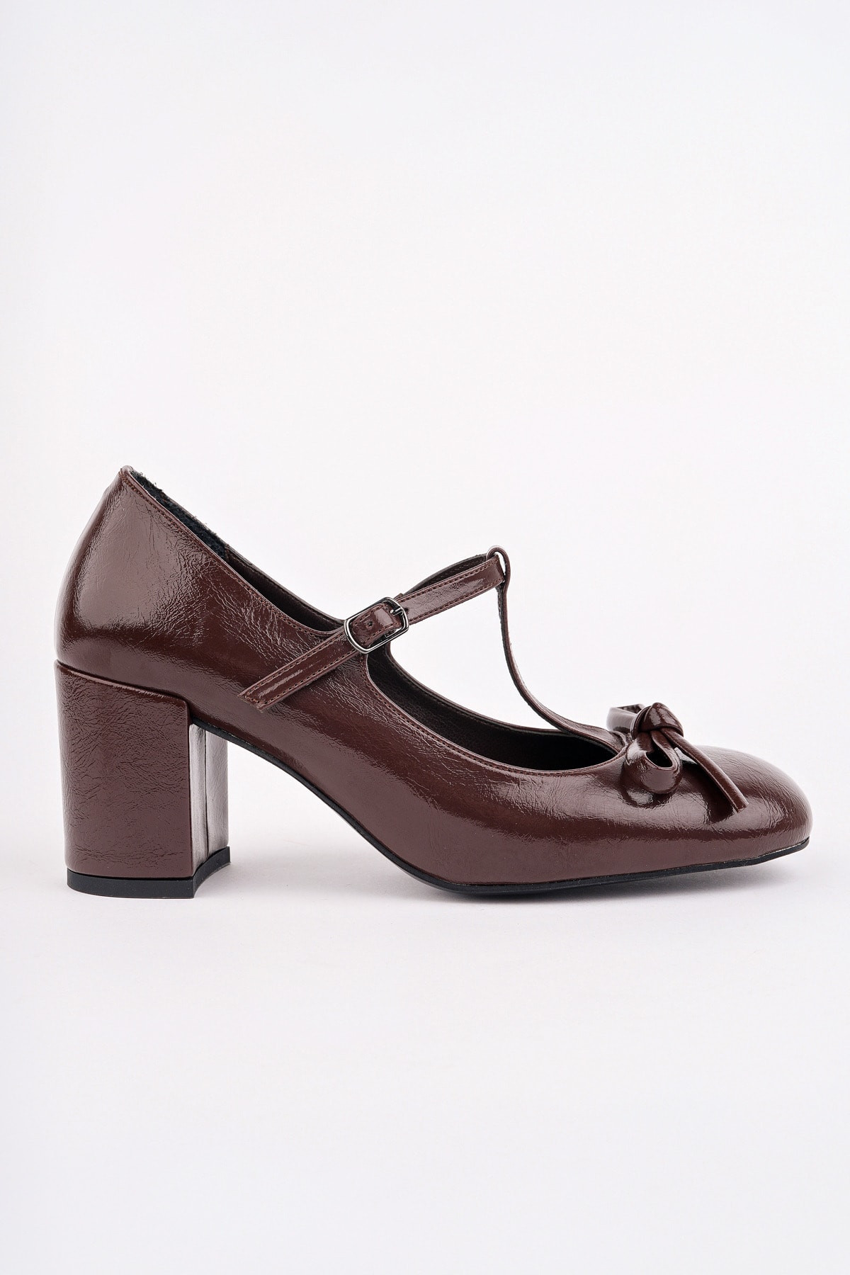 RCP-8802 Fiyonk Detaylı Kemerli Loafer - KAHVE