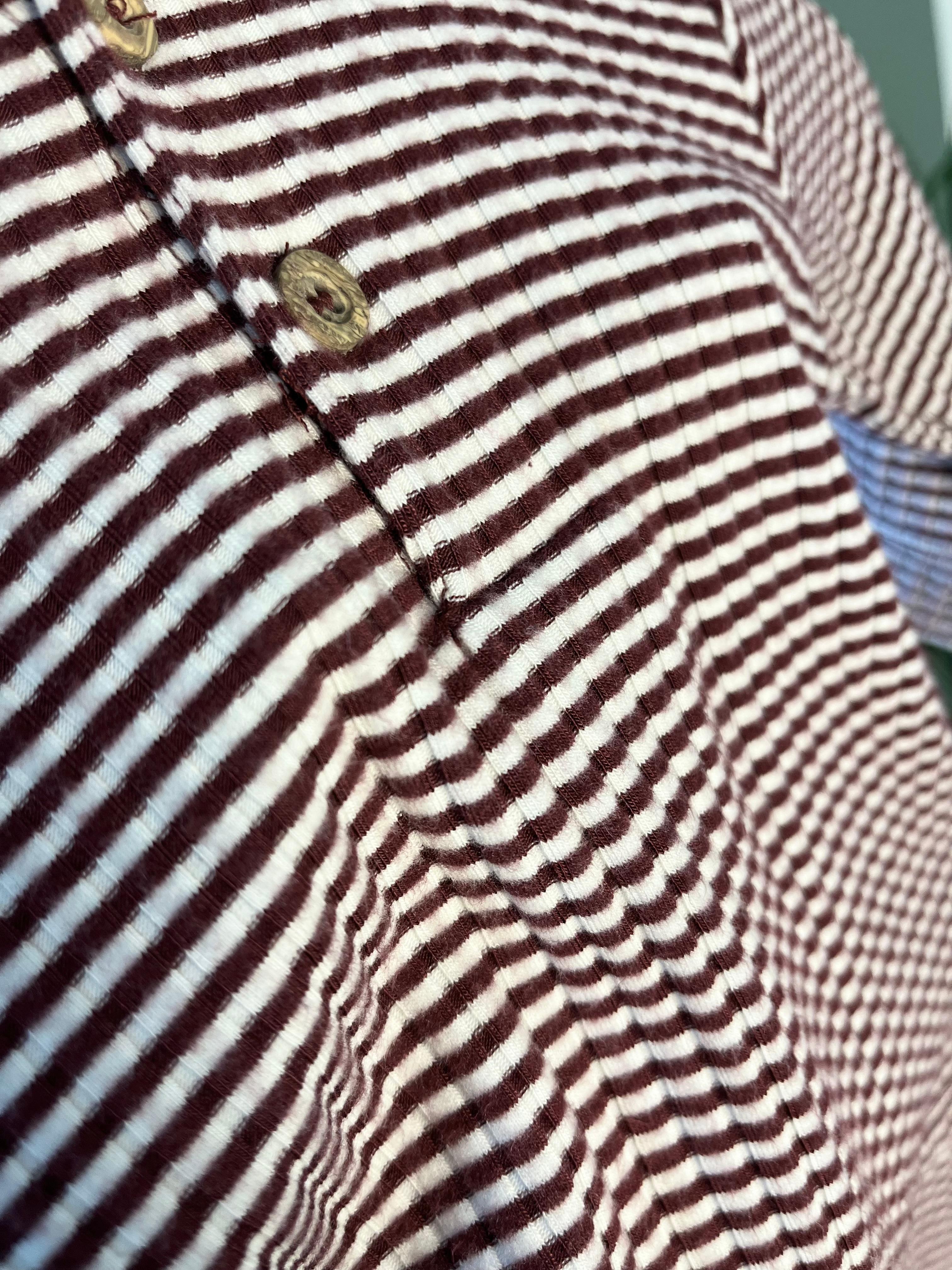 Bordo Çizgili Bebek Takım