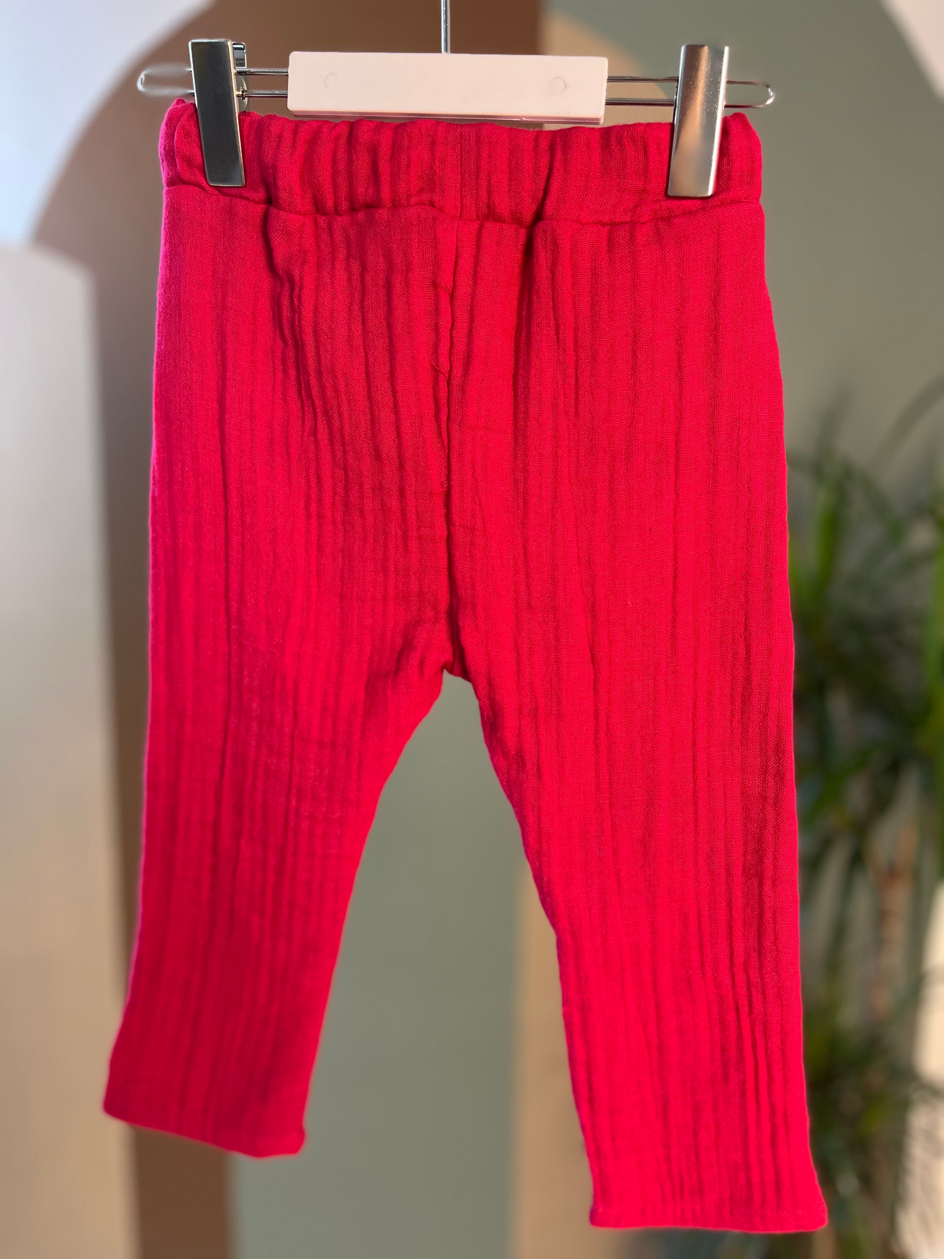 Jako-o  Bordo Keten Pantolon